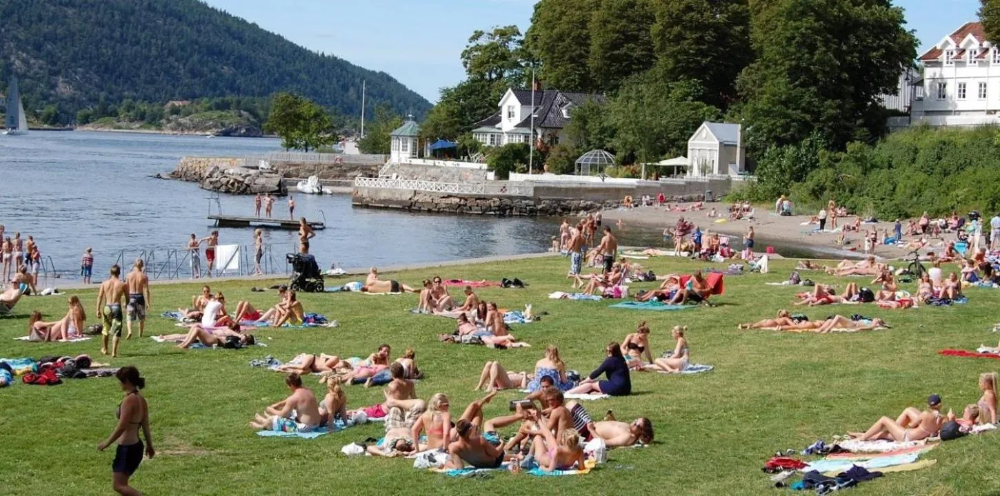 Beach in Reenskaug Hotel