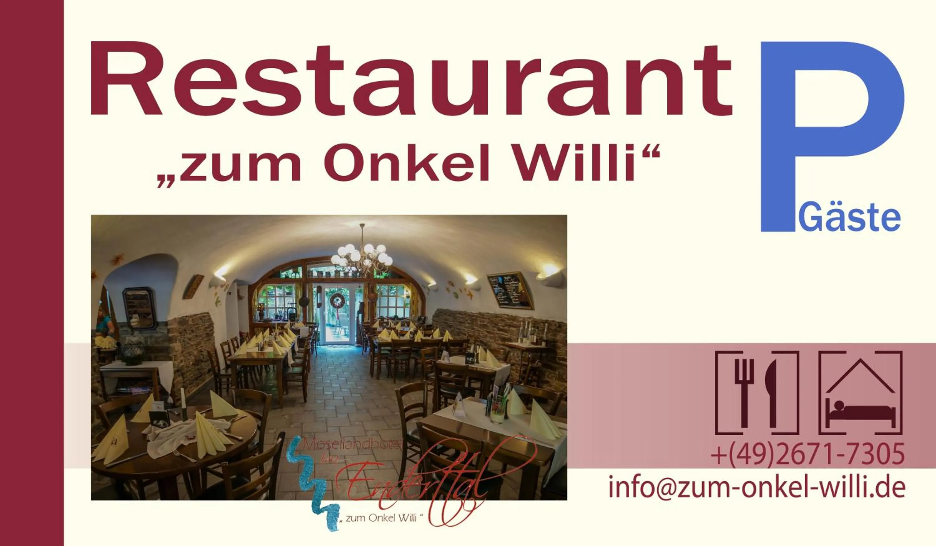 Moselland Hotel im Enderttal Zum Onkel Willi