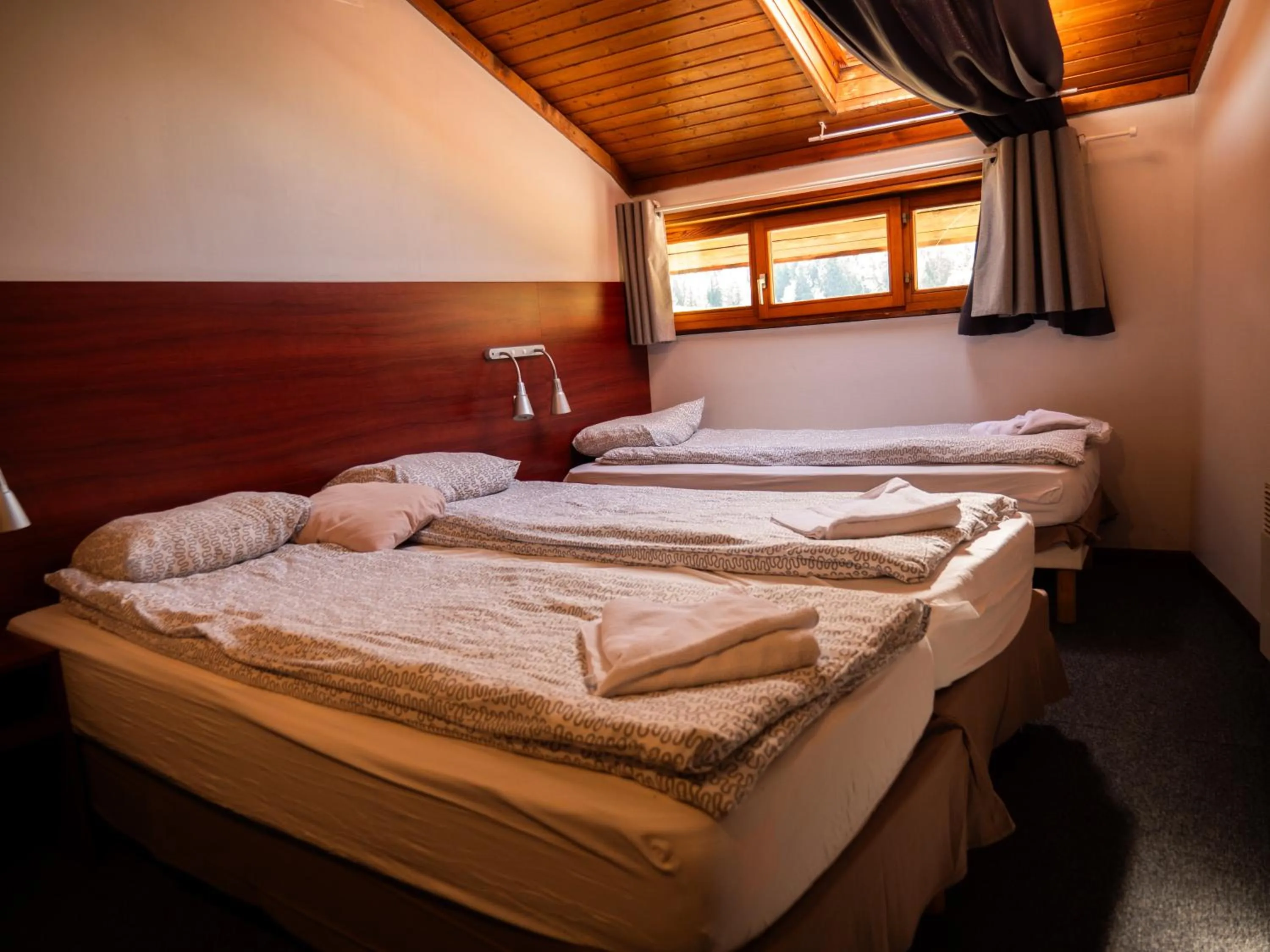 Bed in Hotel Chalet du Crey