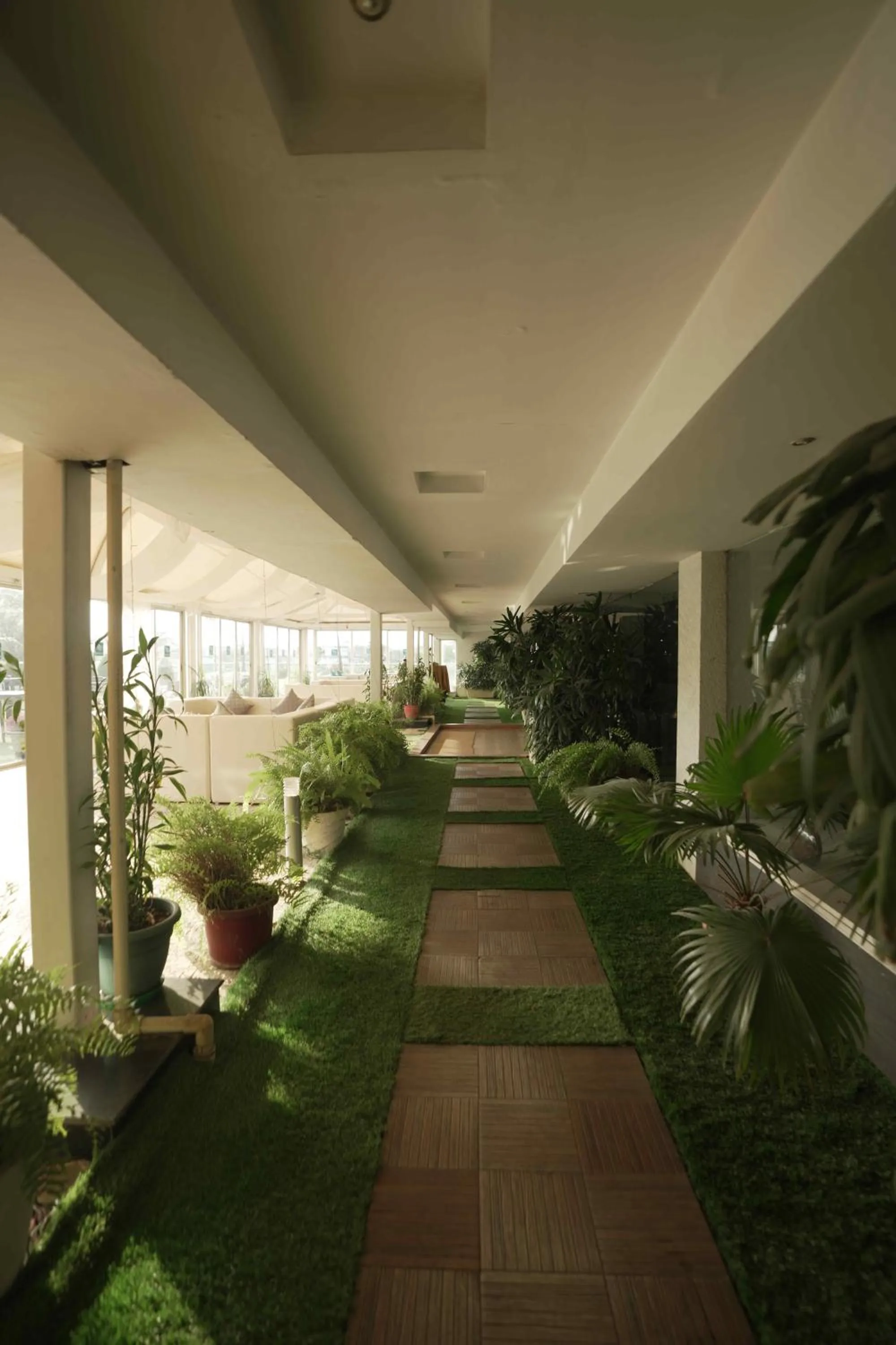 Garden view in Hotel Pal Heights