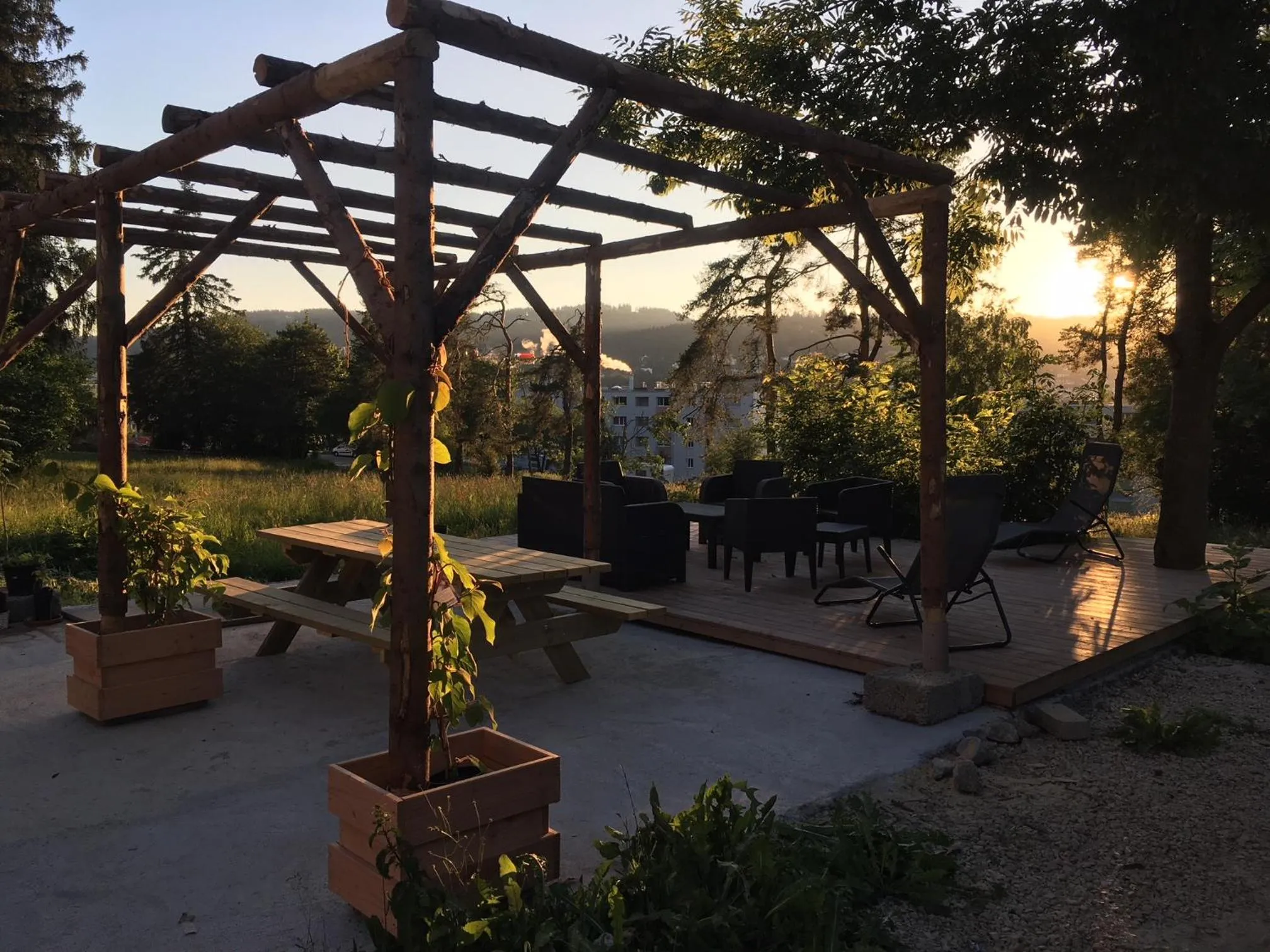 Patio in La Ferme des Arêtes