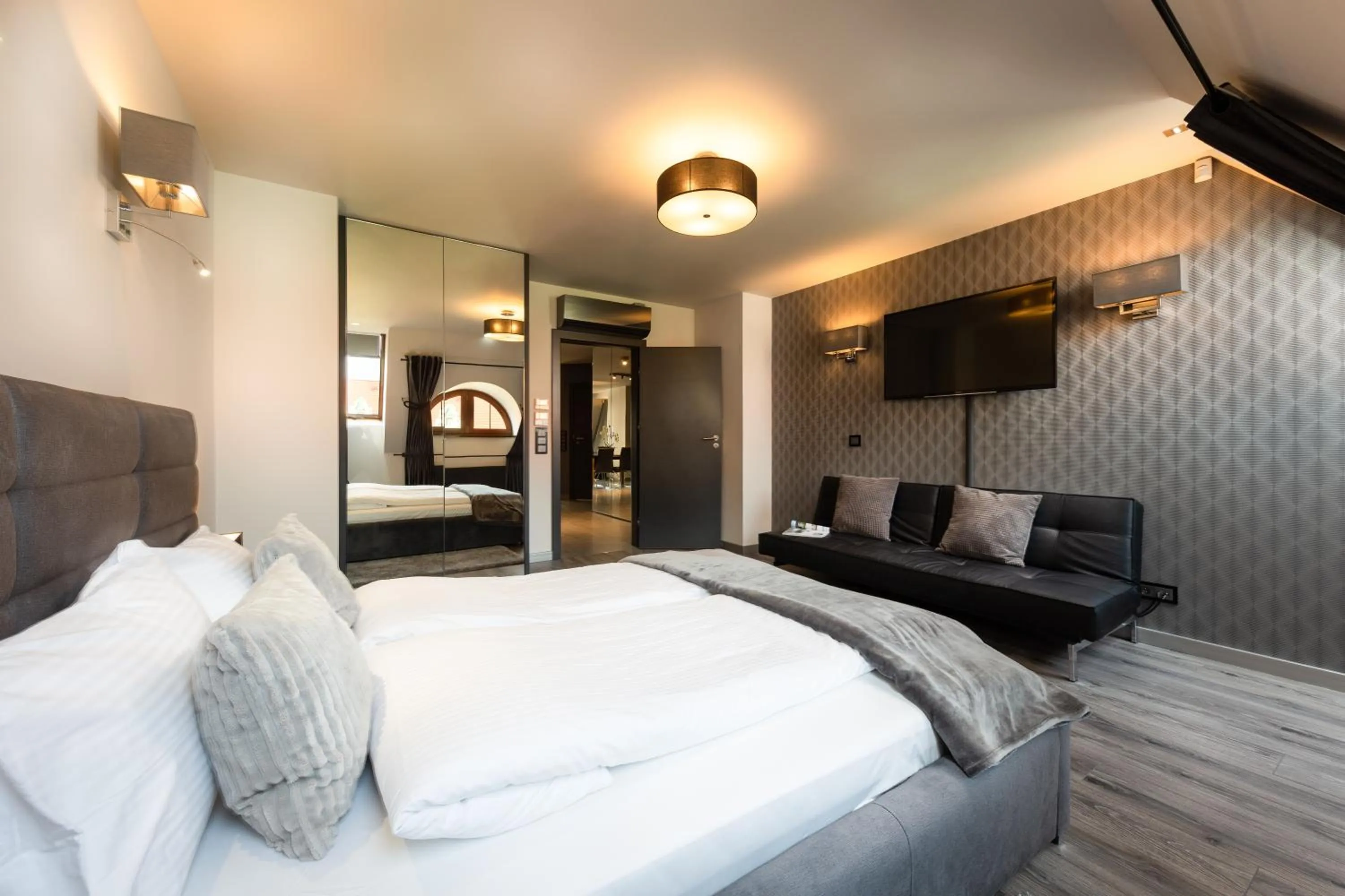 Bedroom, Bed in Aparthotel New Lux