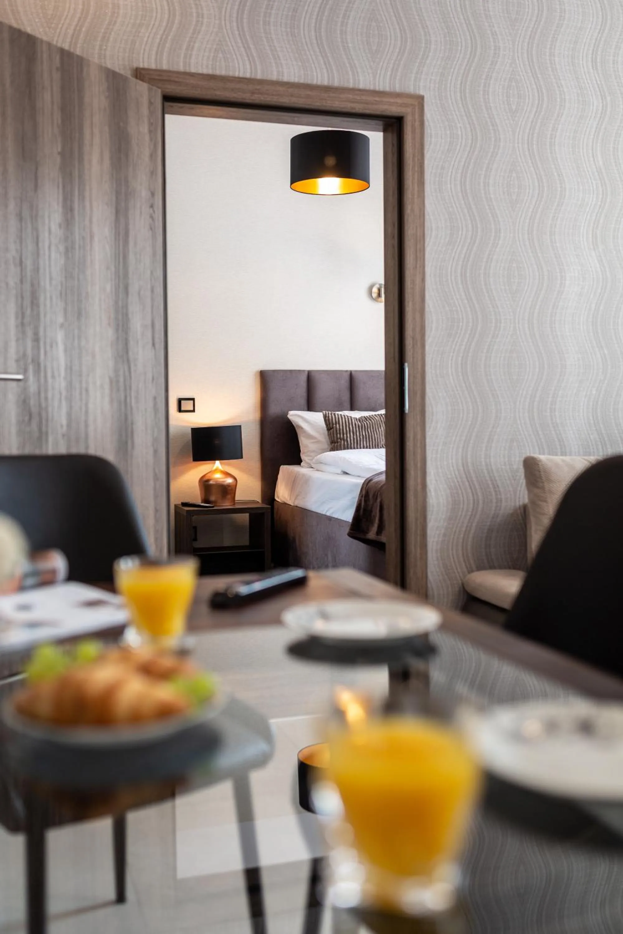 Bed in Aparthotel New Lux