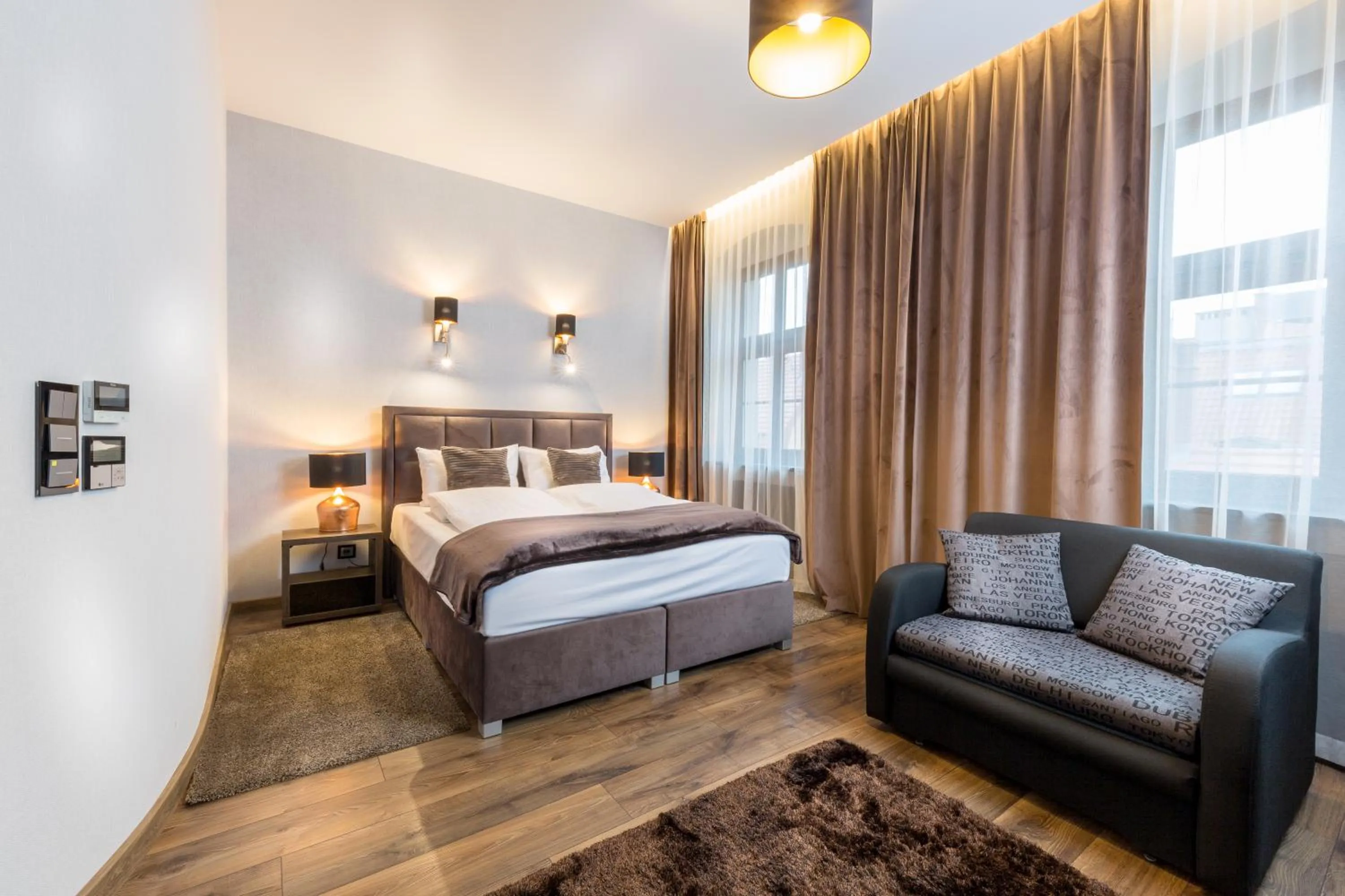 Bed in Aparthotel New Lux