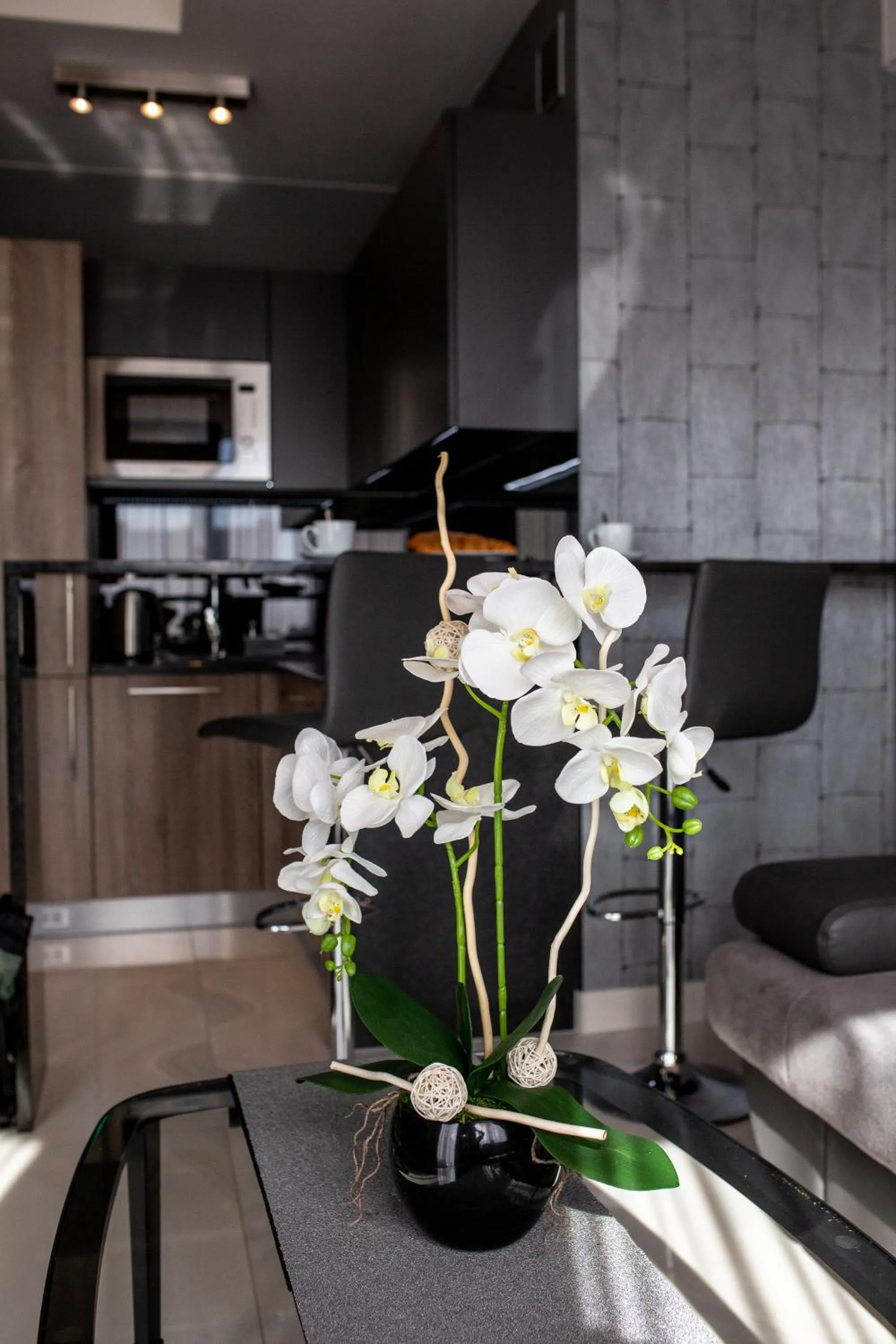 Kitchen or kitchenette in Aparthotel New Lux