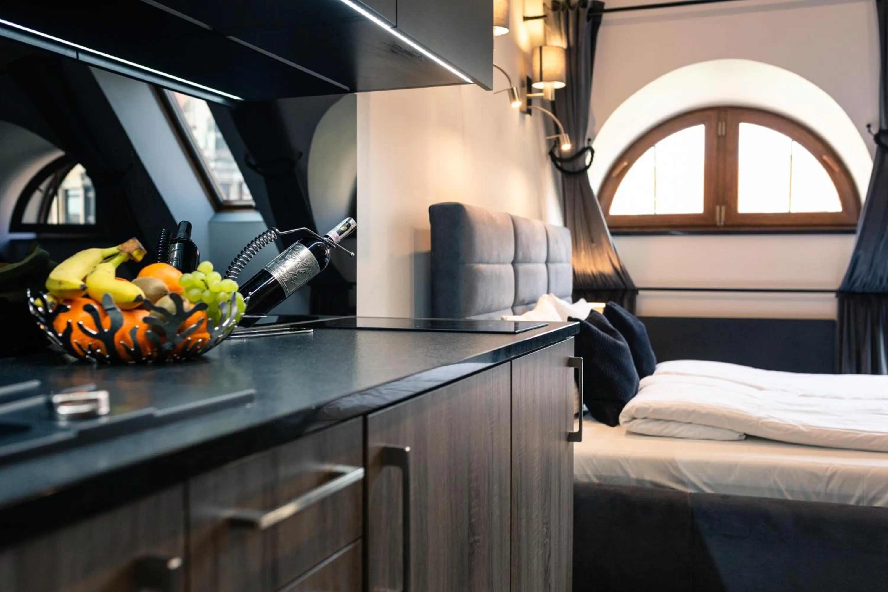 Bed in Aparthotel New Lux