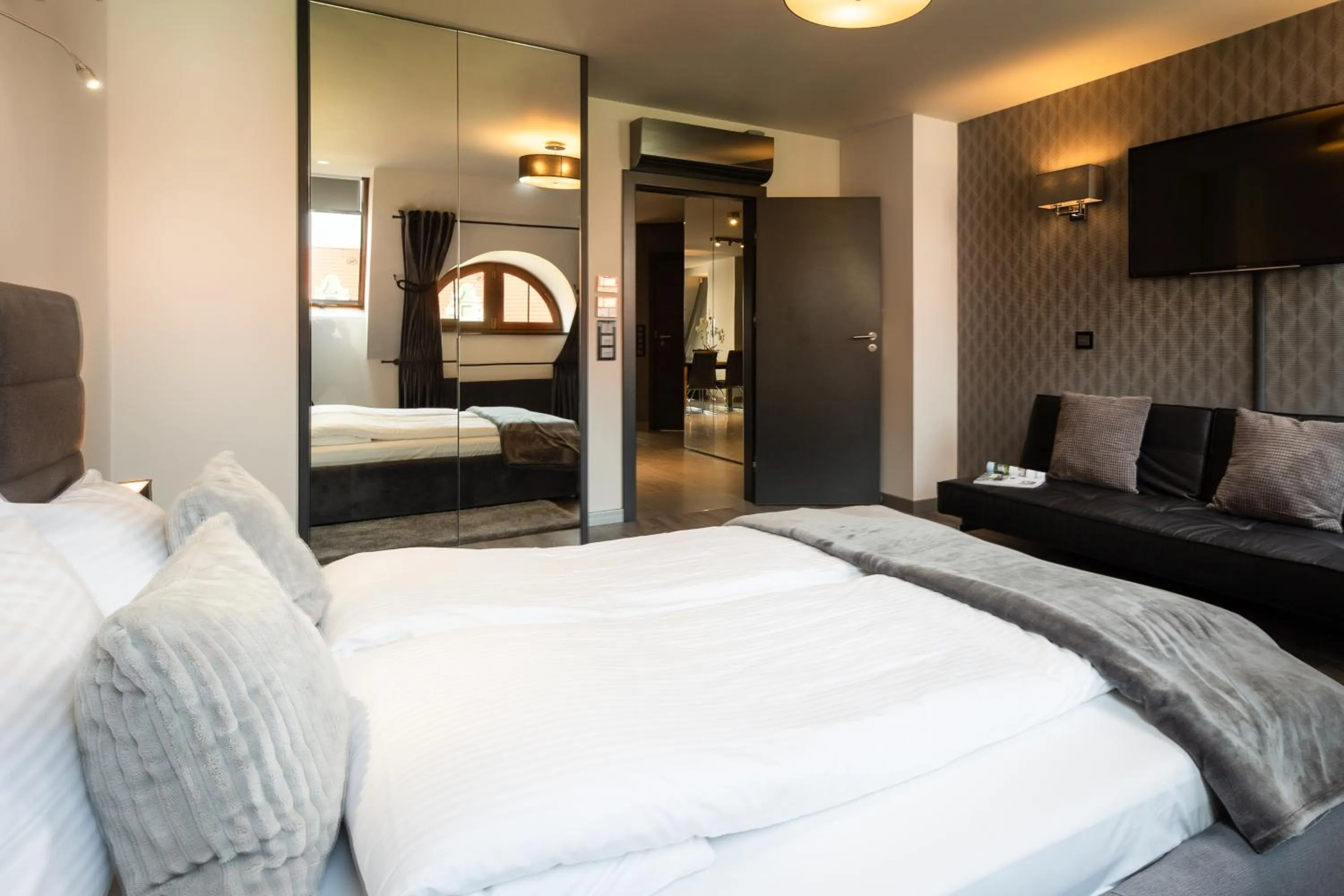 Bedroom, Bed in Aparthotel New Lux