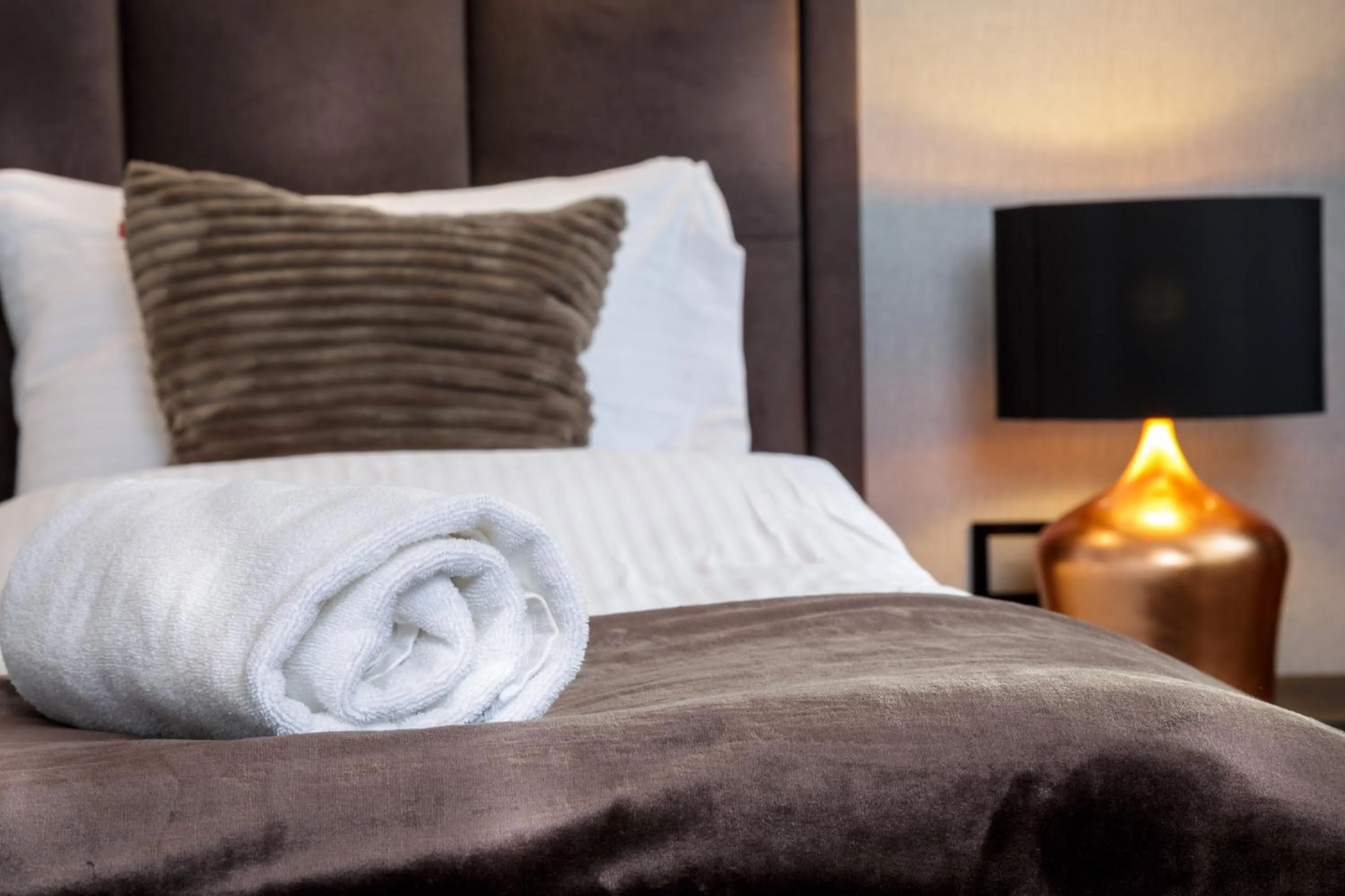 Bed in Aparthotel New Lux