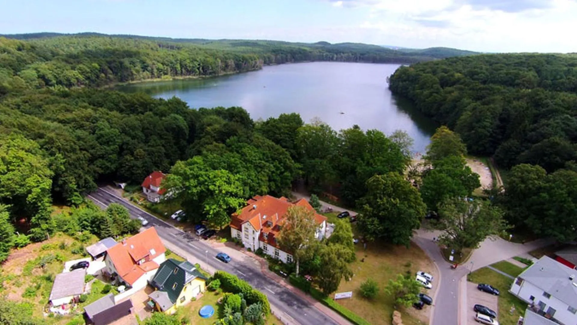 Bird's eye view in Meeressterne Hotel Idyll Am Wolgastsee