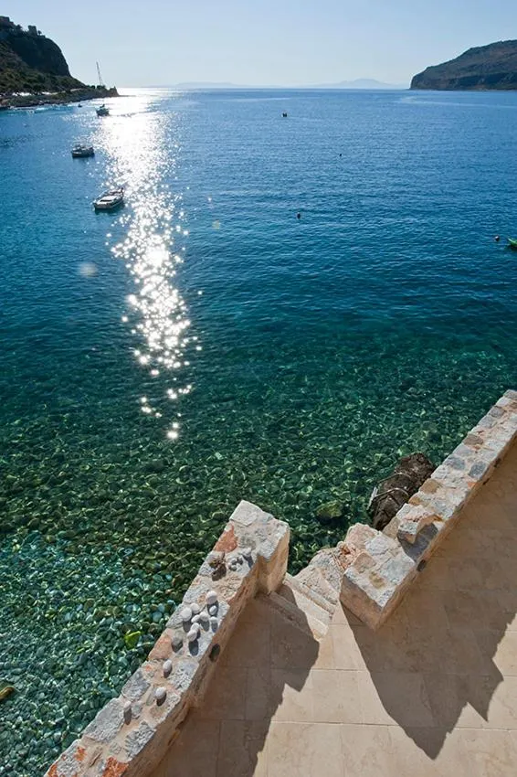 Balcony/Terrace in Limeni Villa