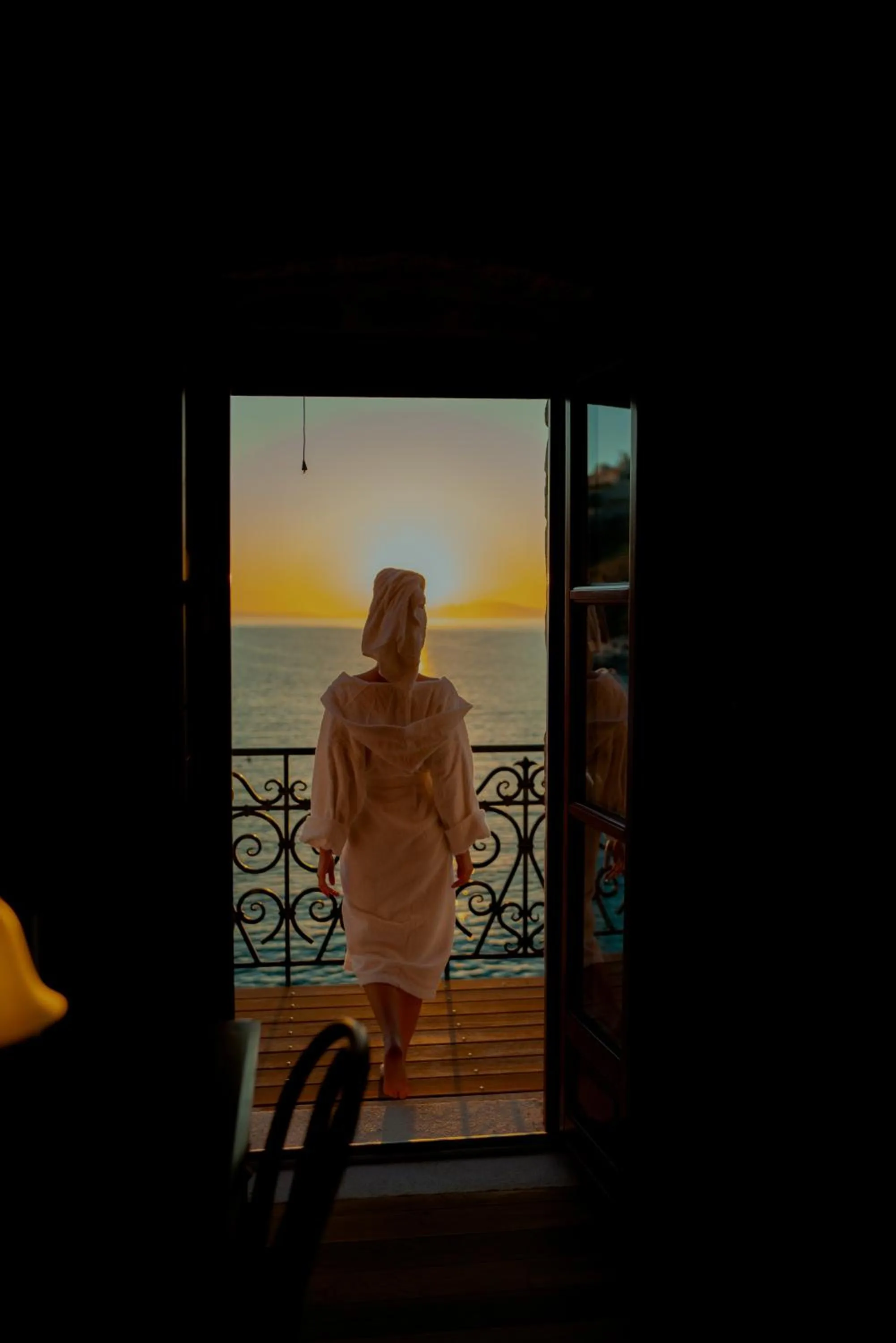 Balcony/Terrace in Limeni Villa