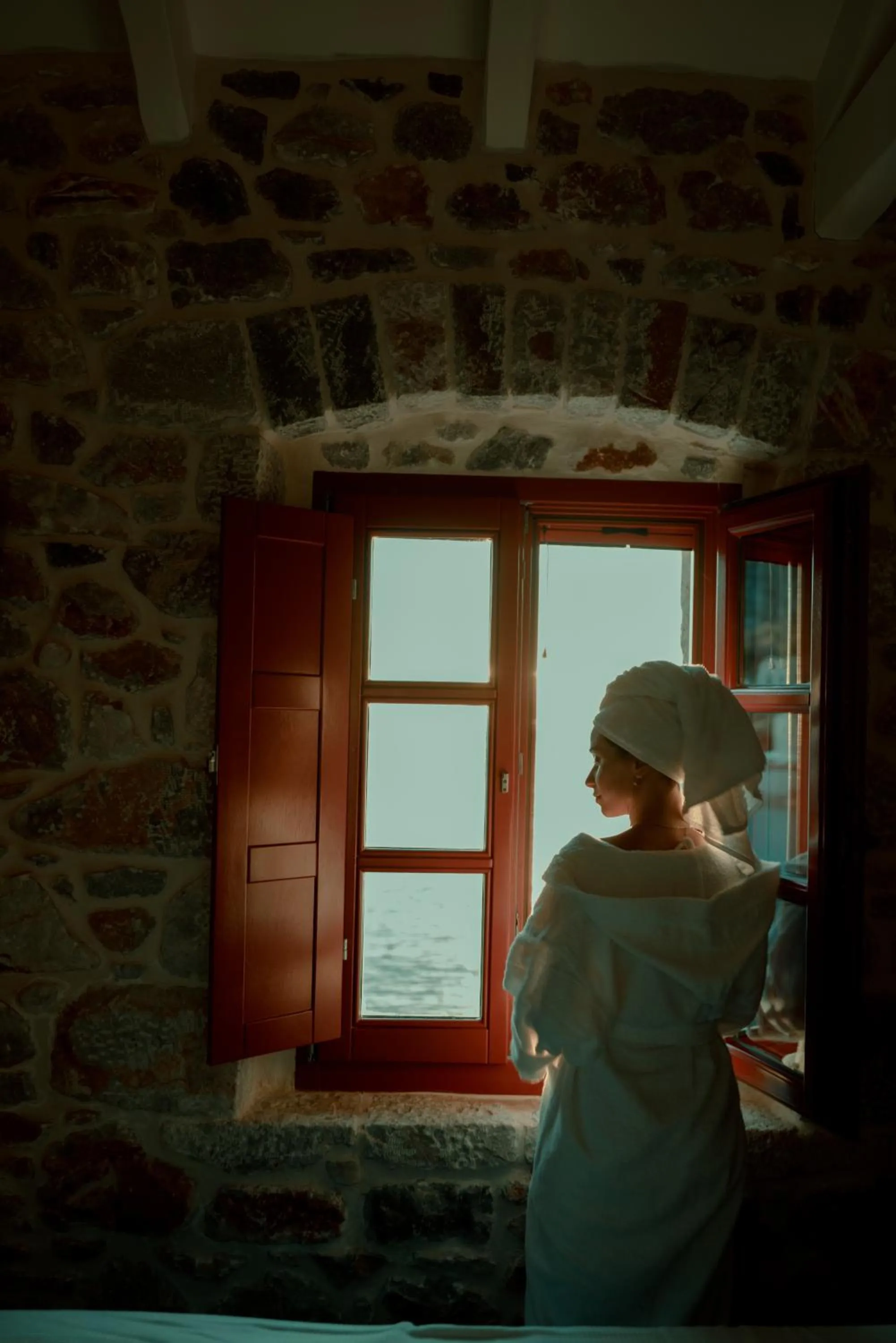 Living room in Limeni Villa