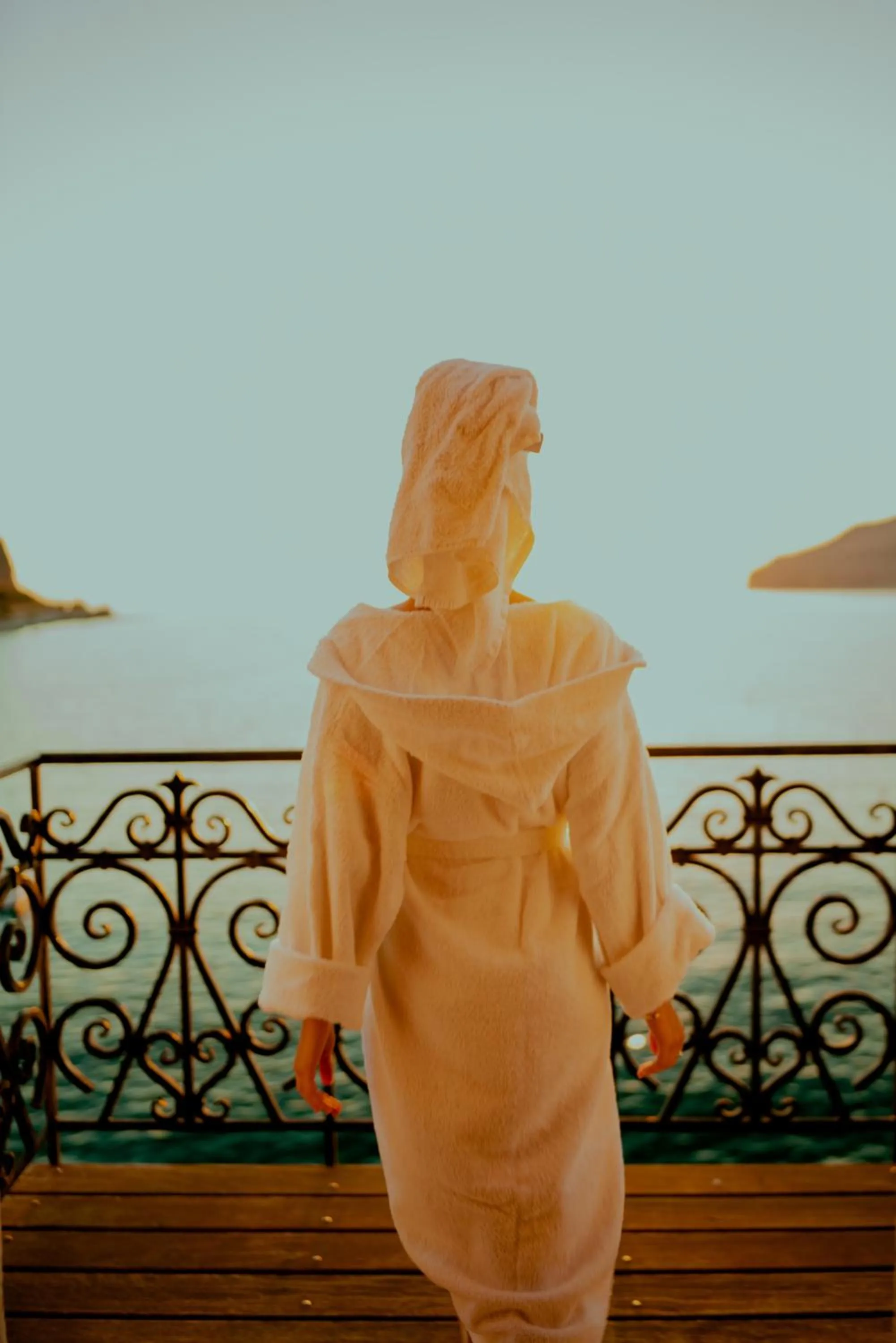 Balcony/Terrace in Limeni Villa