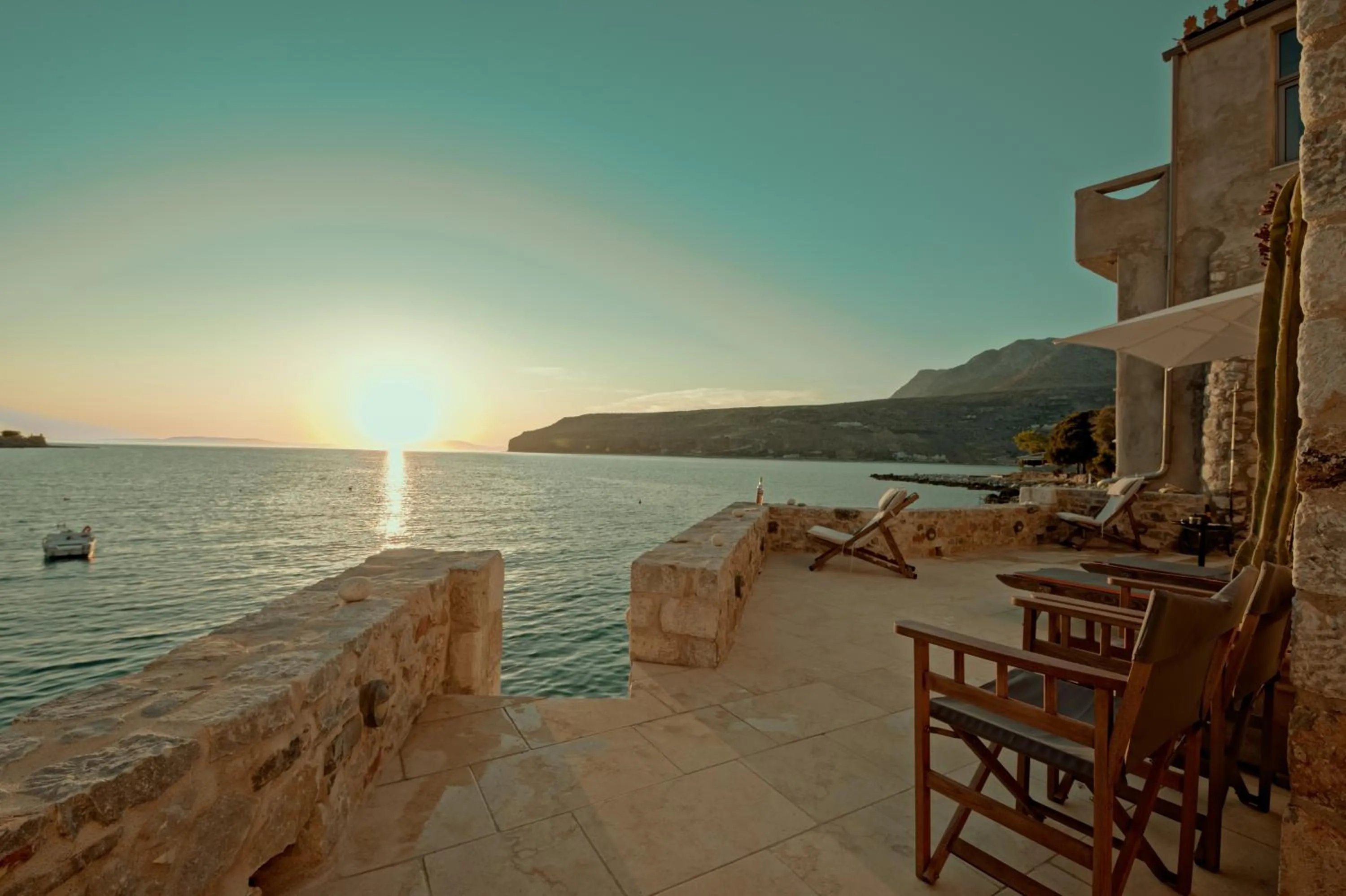 Balcony/Terrace in Limeni Villa