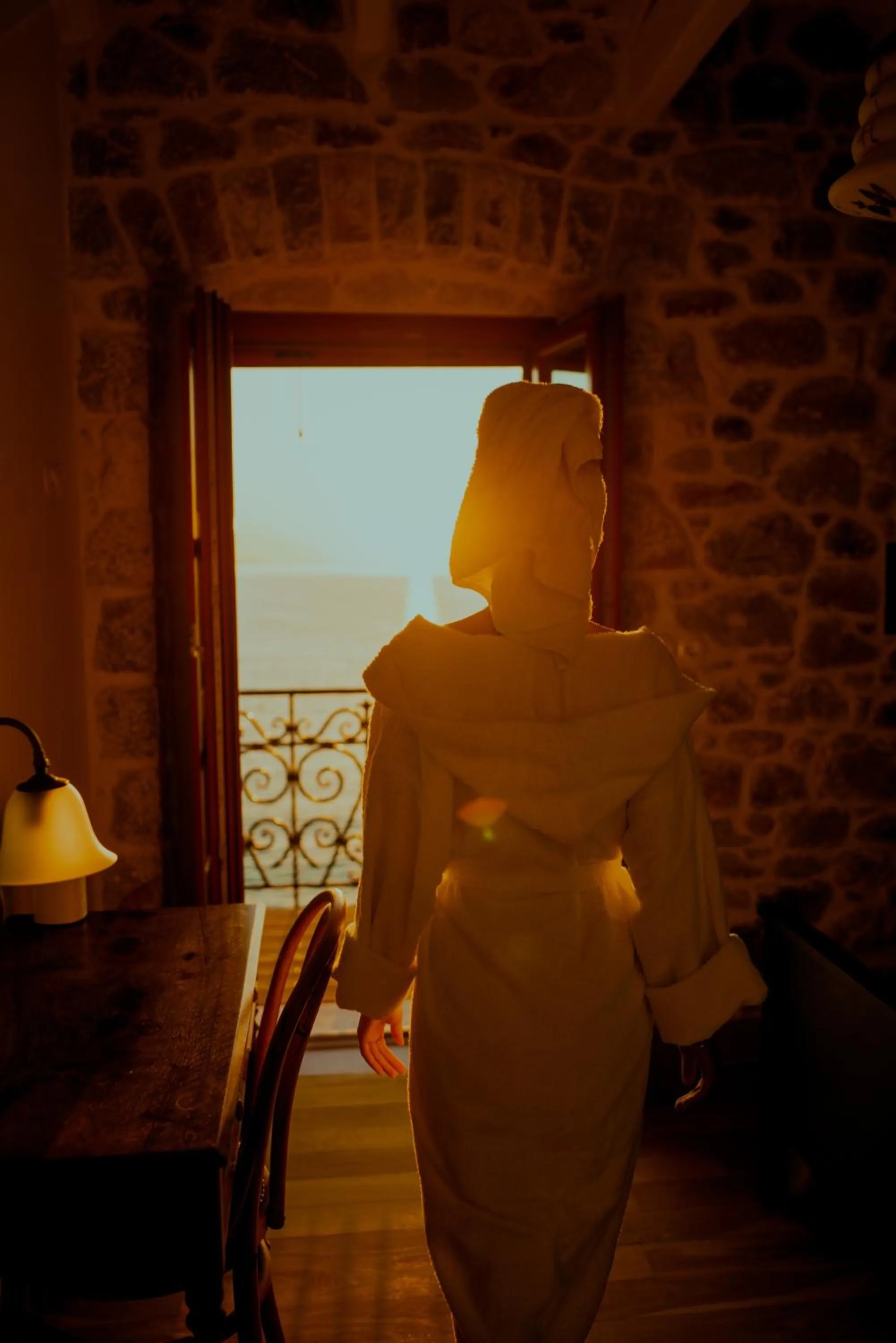 Balcony/Terrace in Limeni Villa