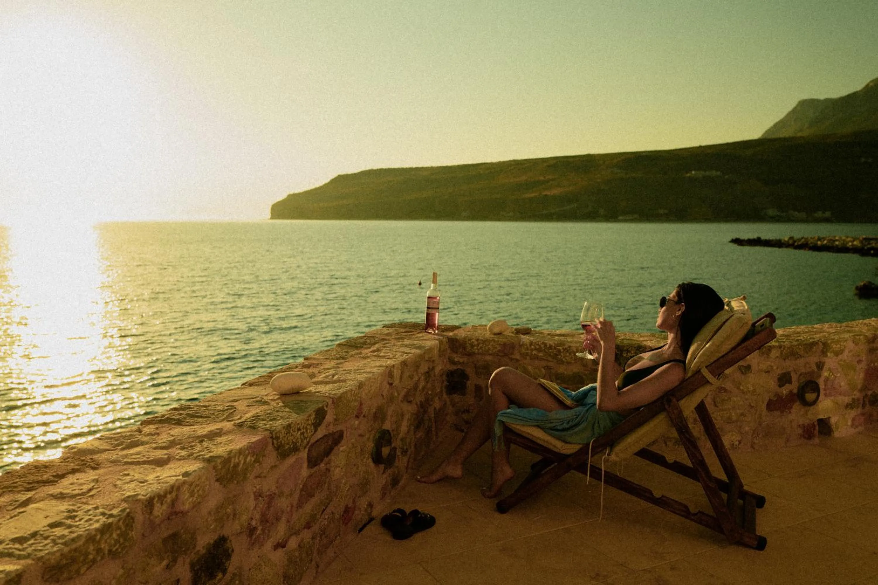 Balcony/Terrace in Limeni Villa