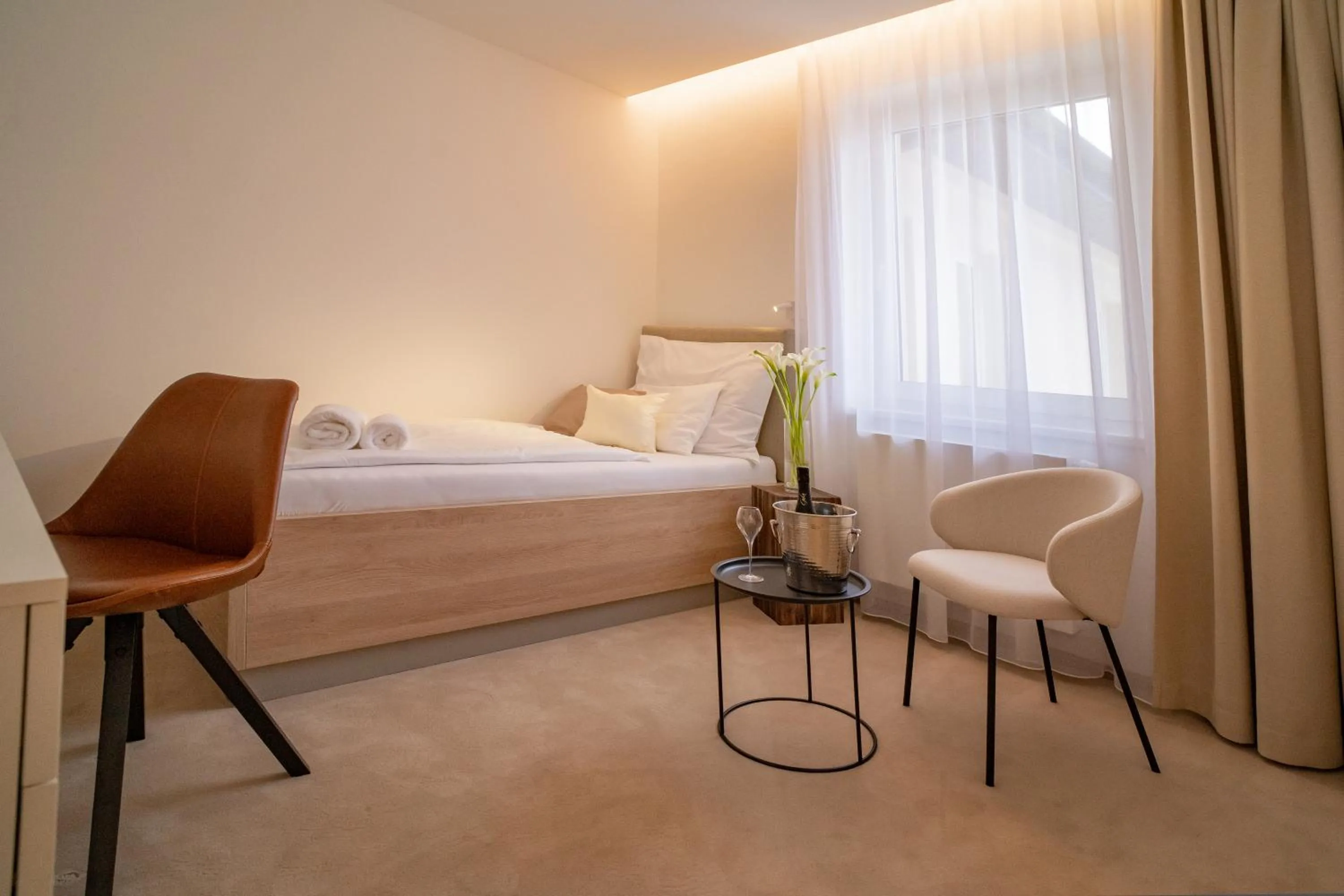 Bed in Hotel U Kaplicky