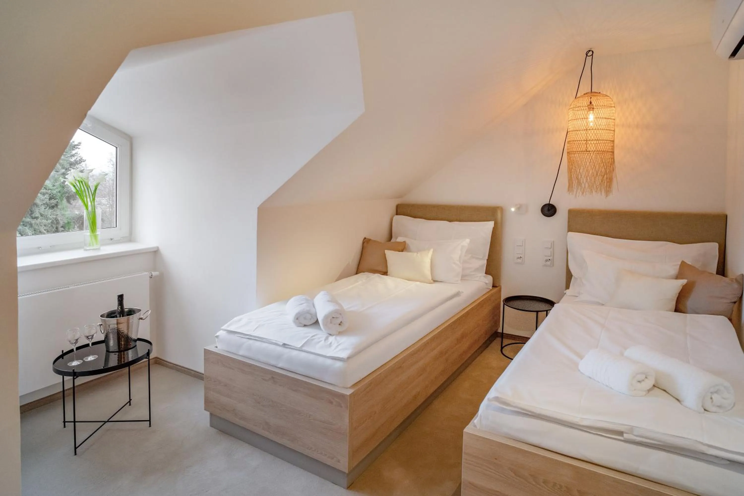 Bed in Hotel U Kaplicky