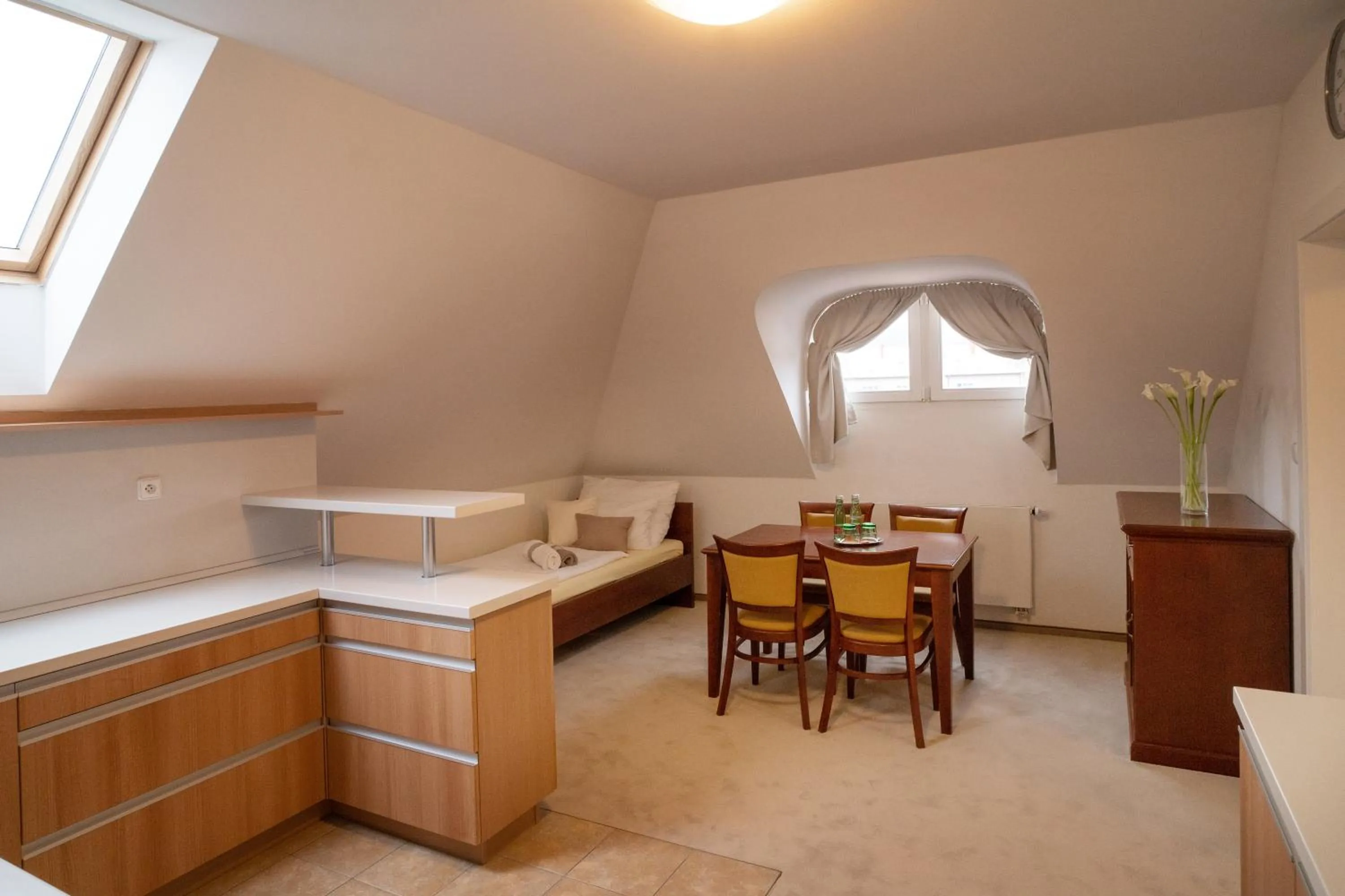 Kitchen or kitchenette in Hotel U Kaplicky