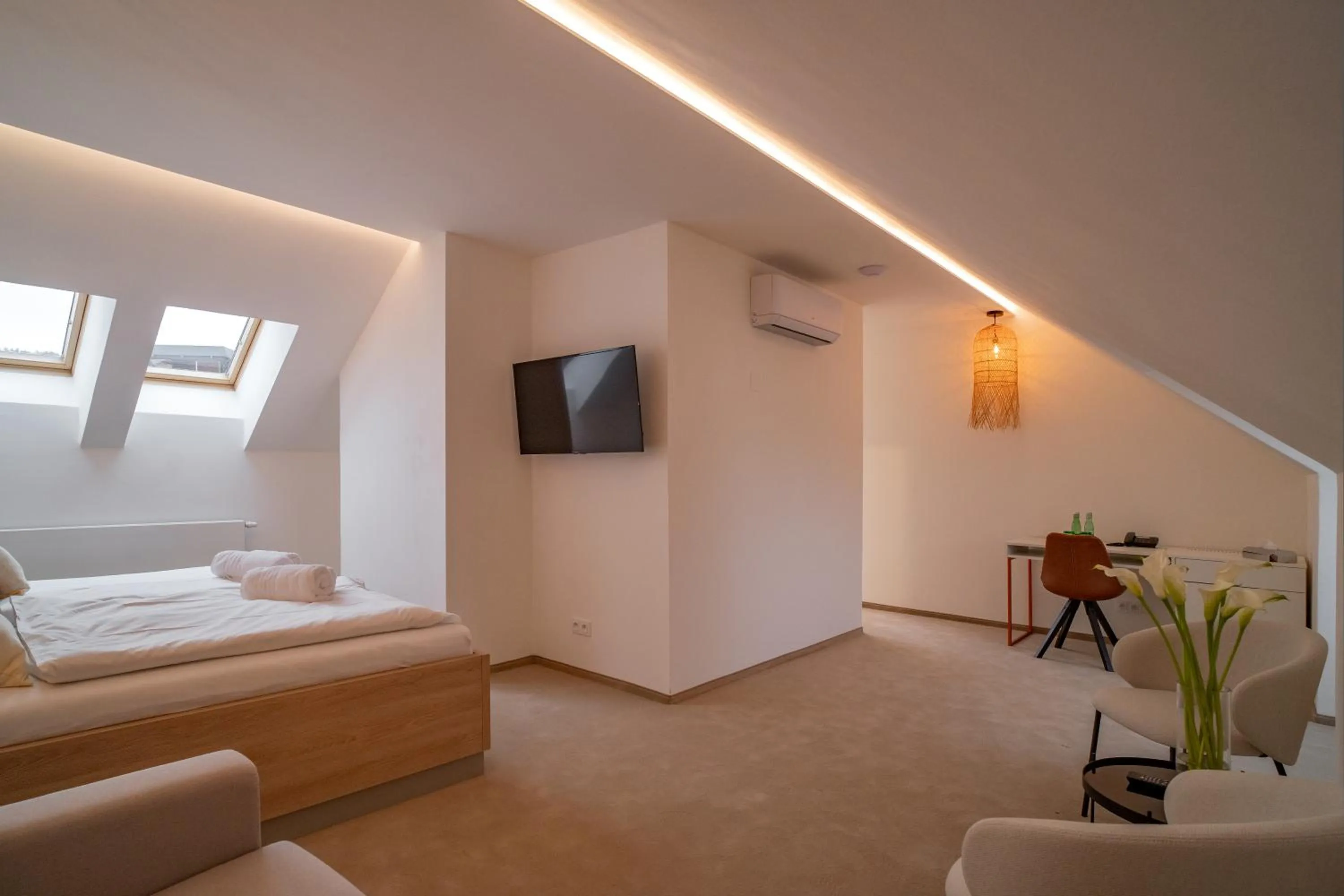 Bed in Hotel U Kaplicky