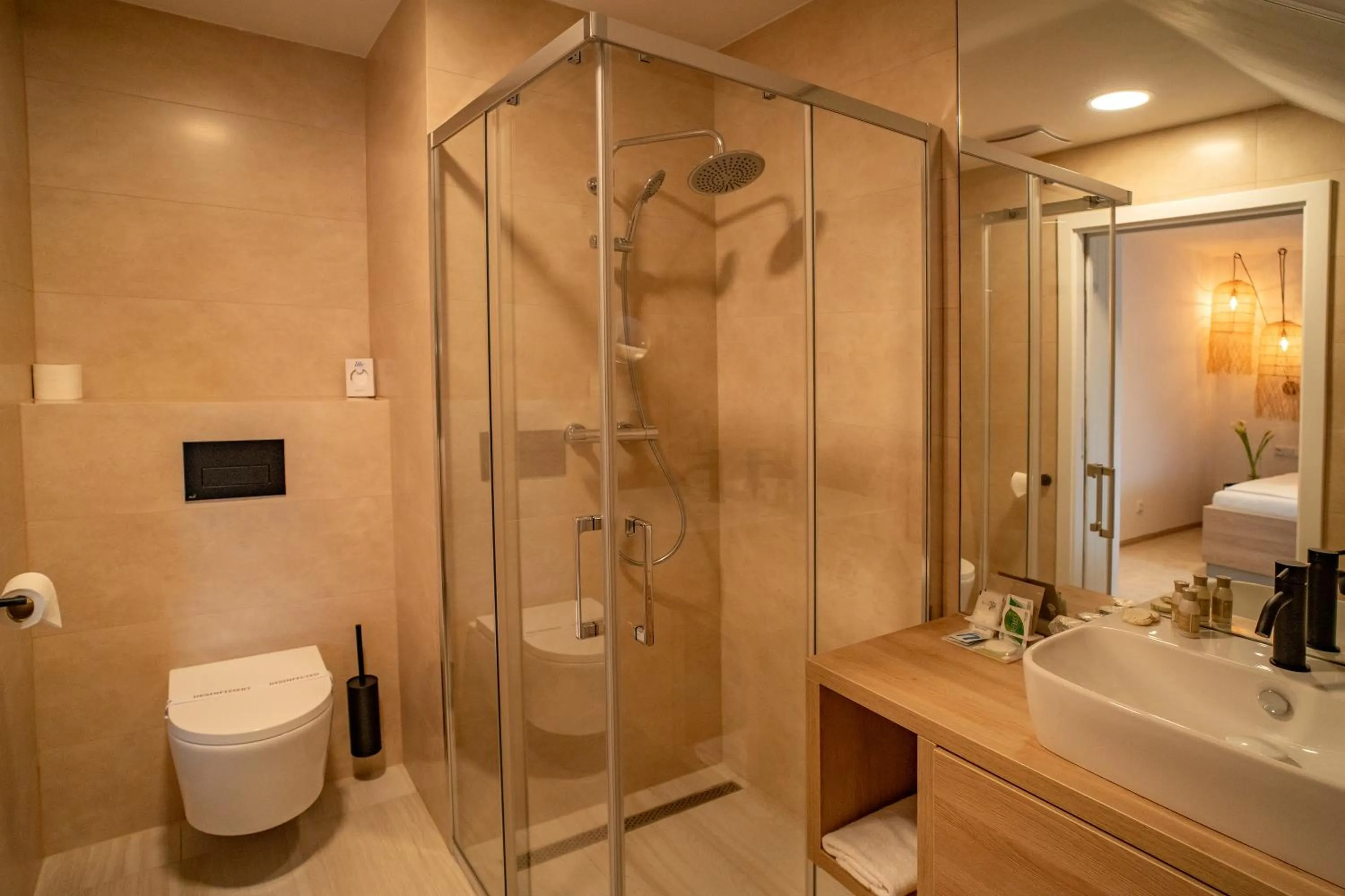 Shower in Hotel U Kaplicky