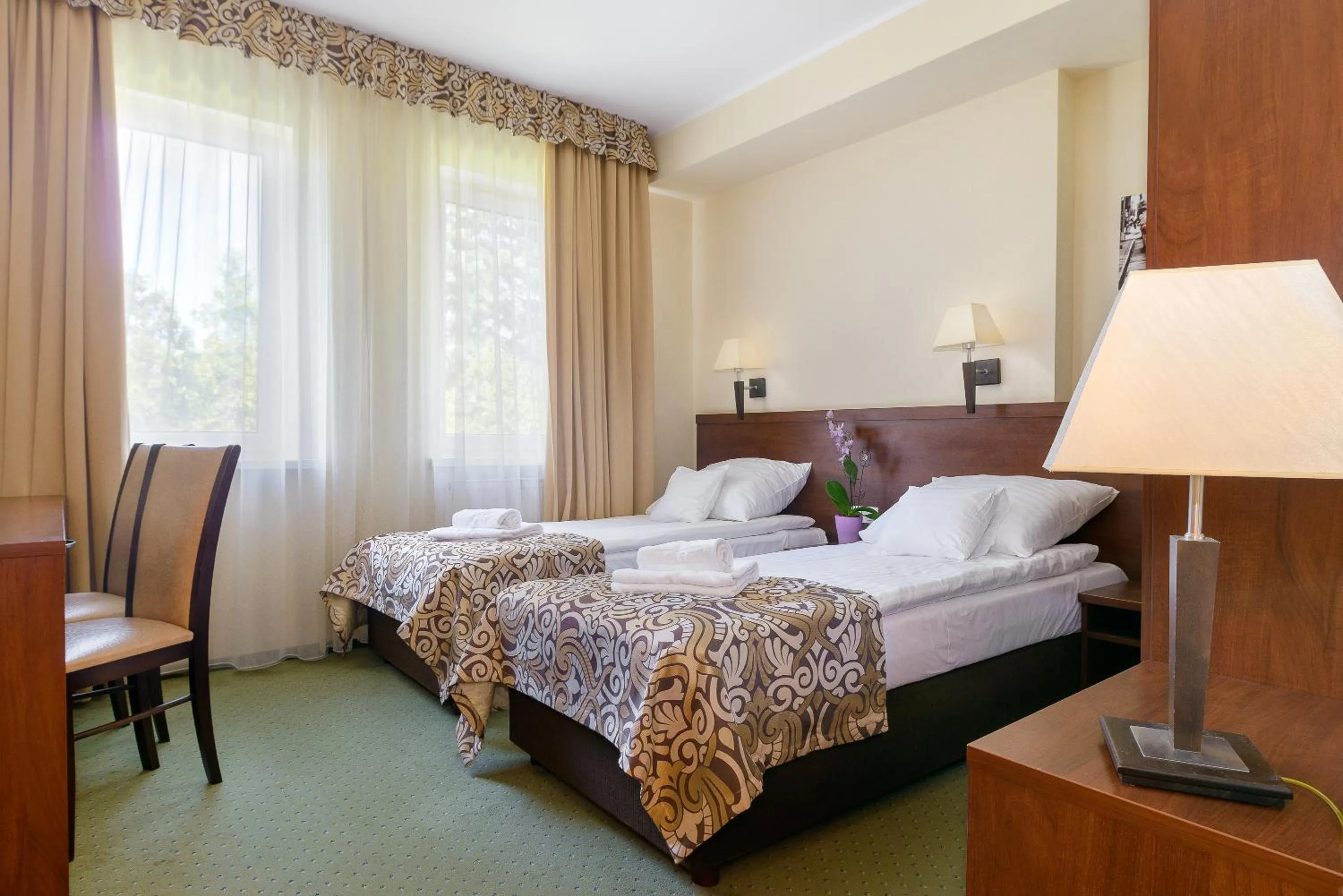 Bed in Hotel Zielony