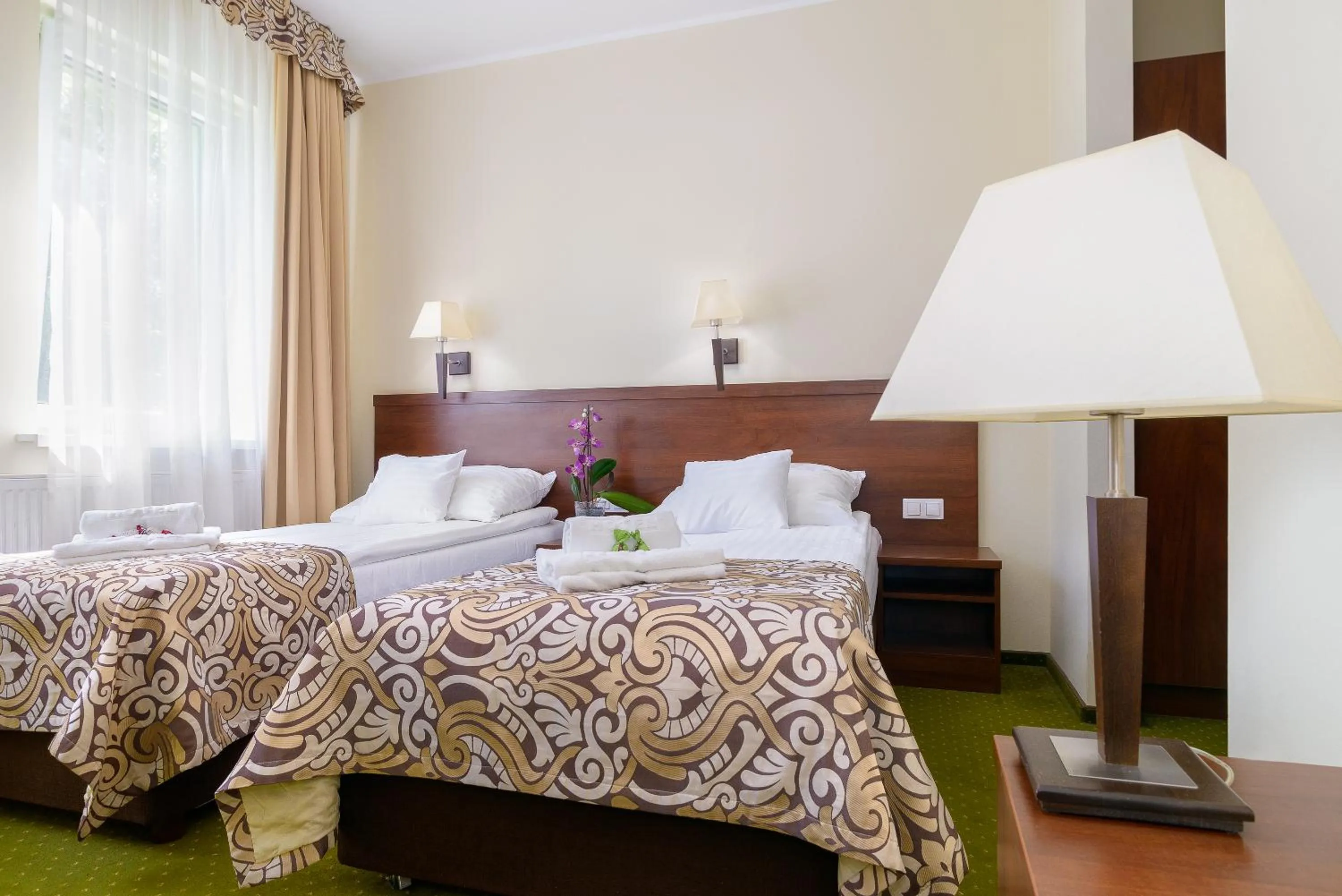 Bed in Hotel Zielony