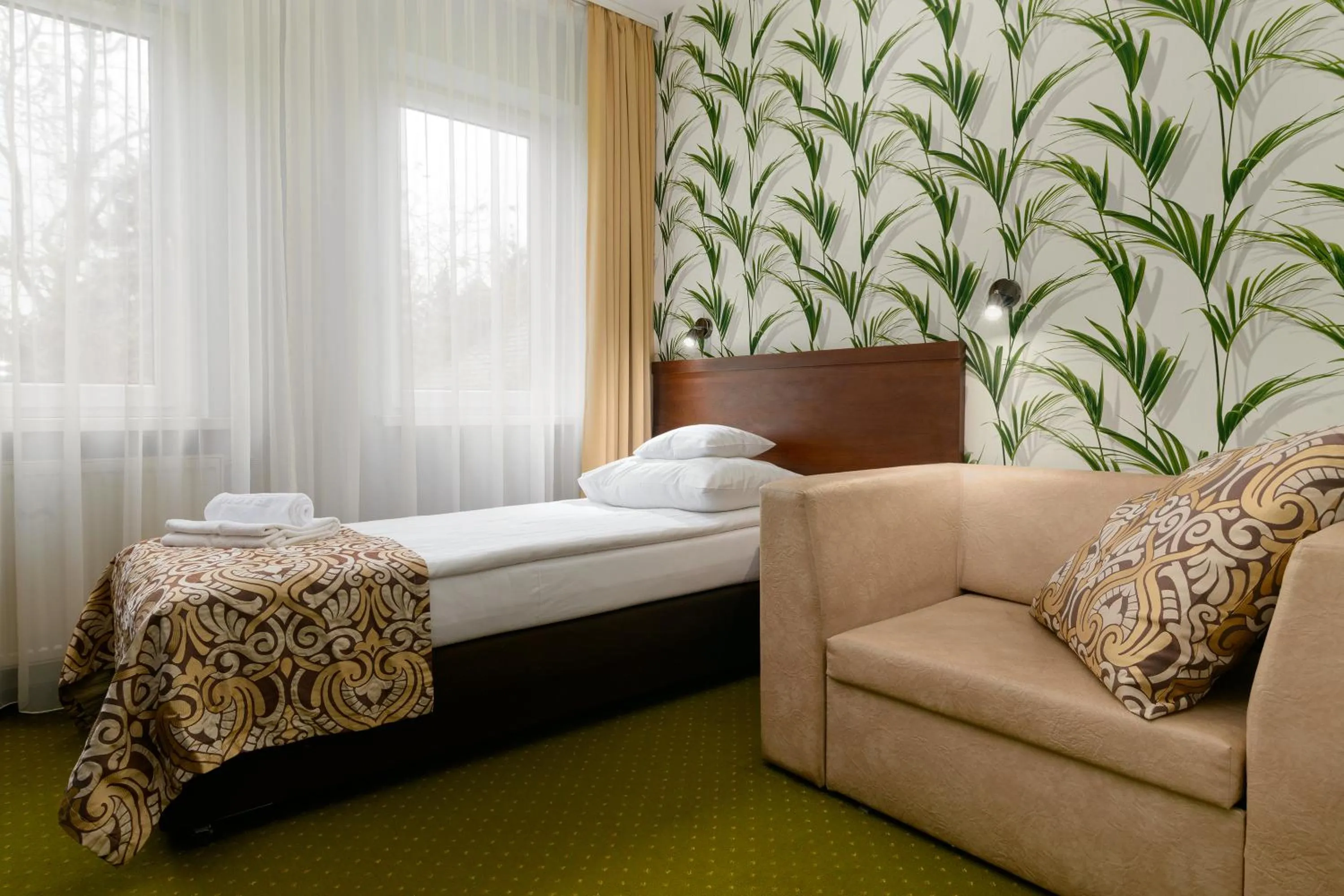 Bed in Hotel Zielony