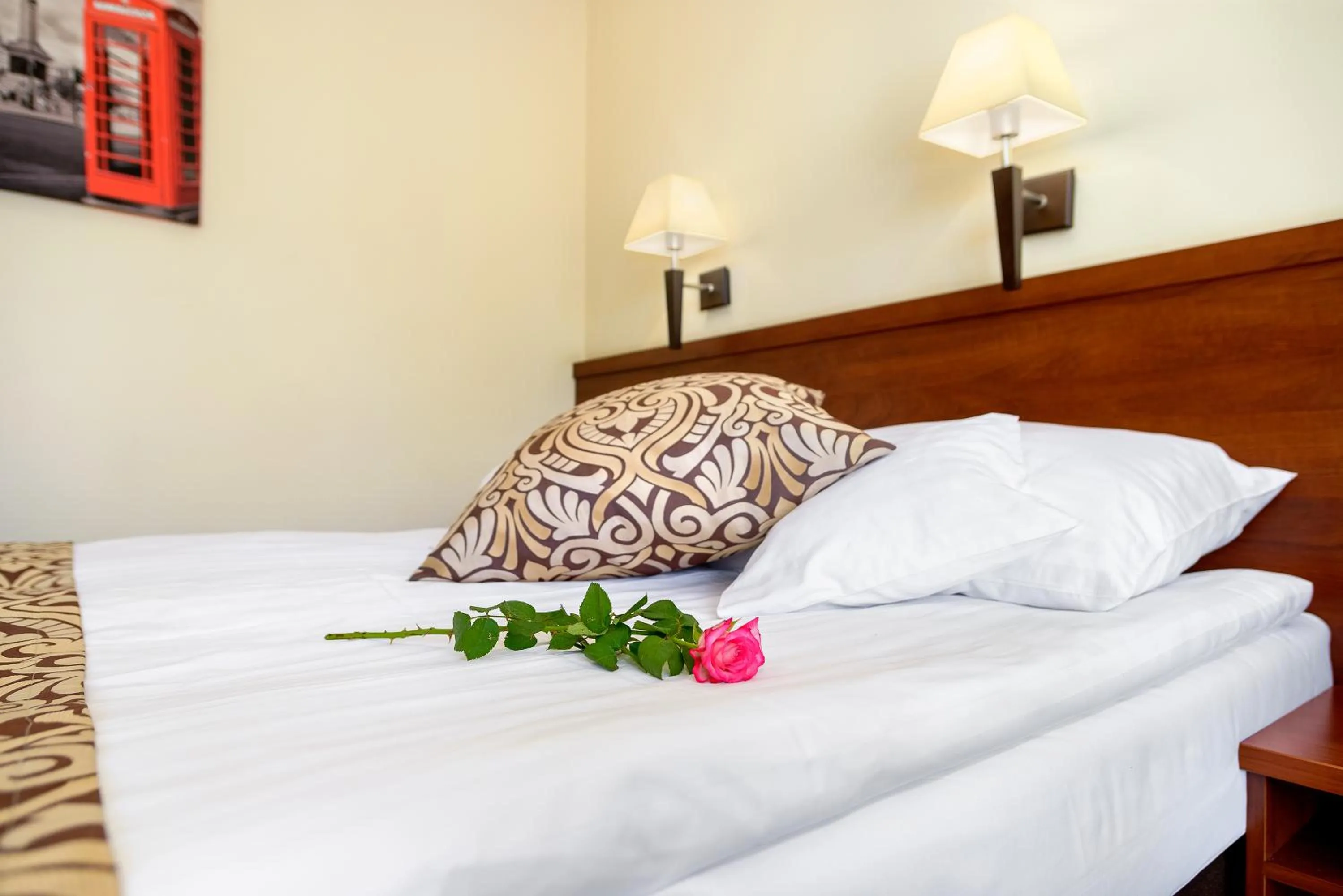 Bed in Hotel Zielony