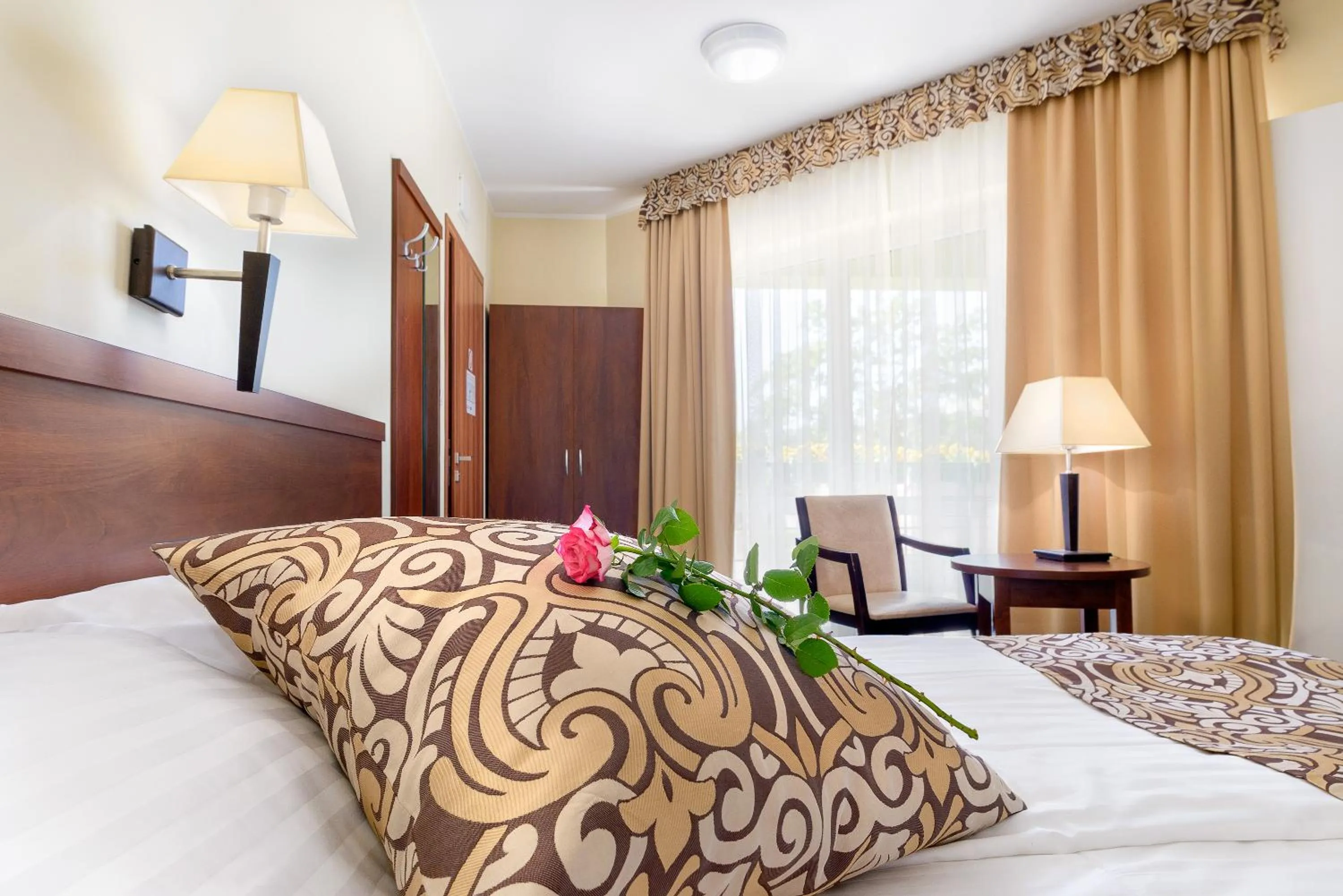 Bed in Hotel Zielony