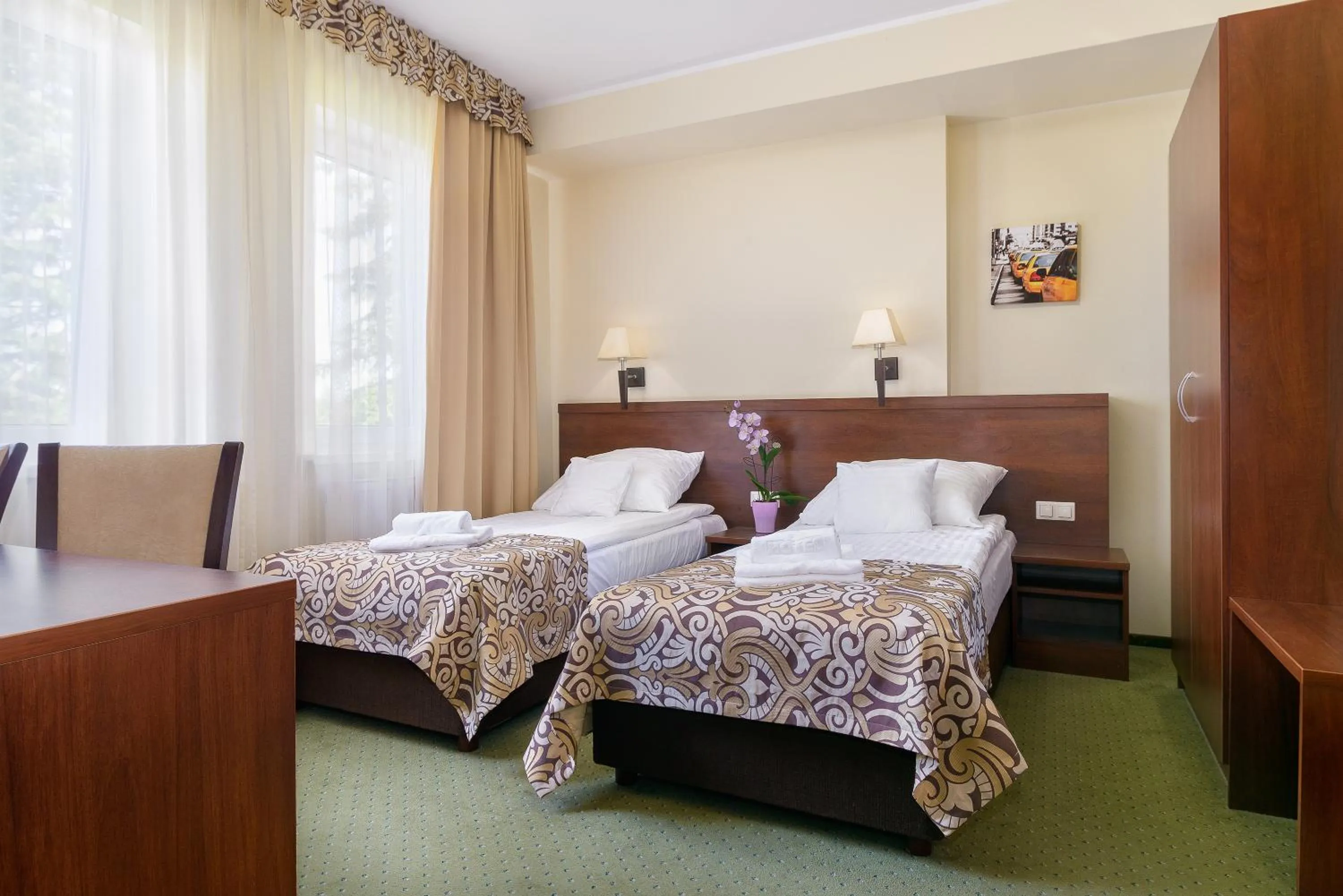 Bed in Hotel Zielony