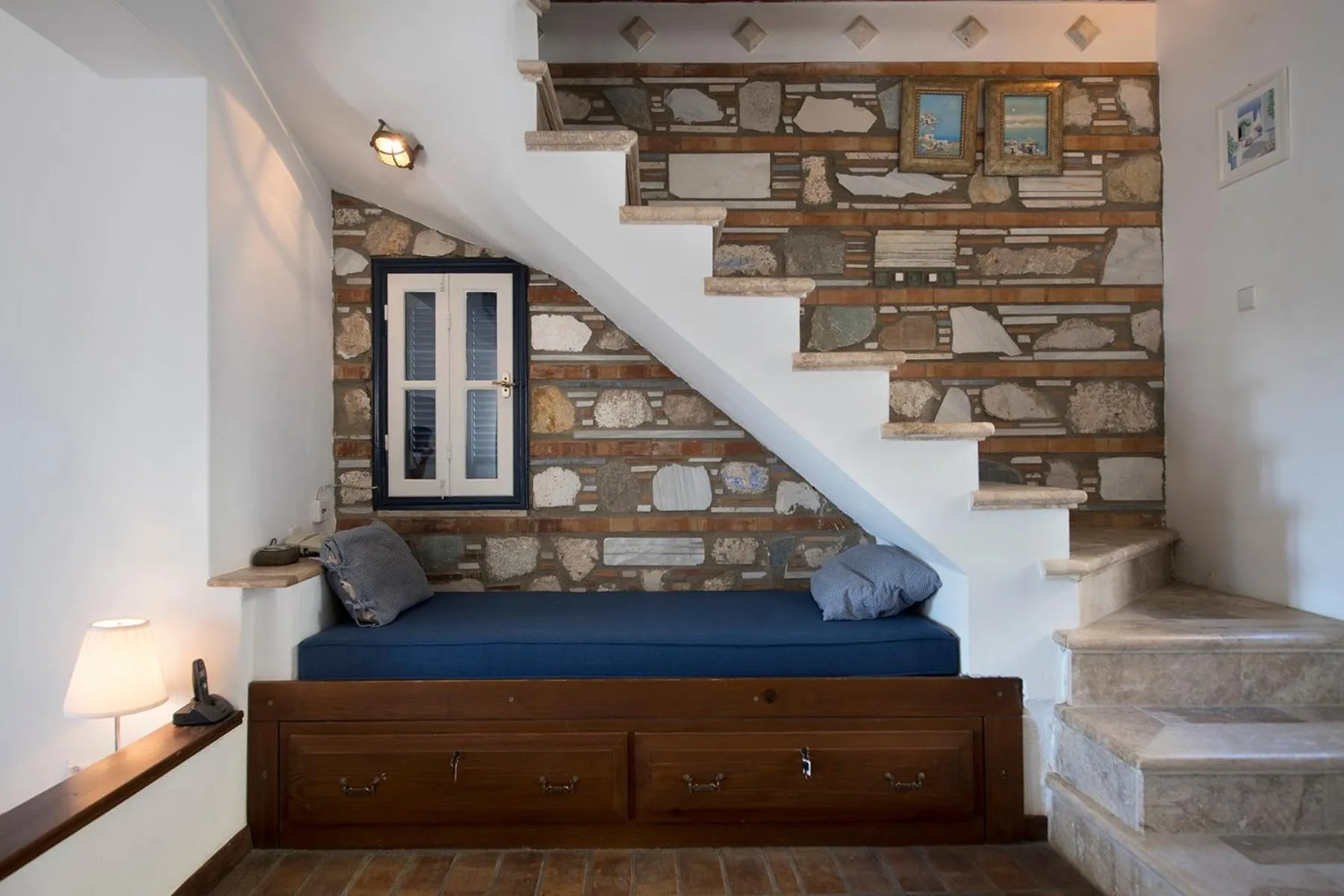 Bed in Blue Dawn Kalymnos