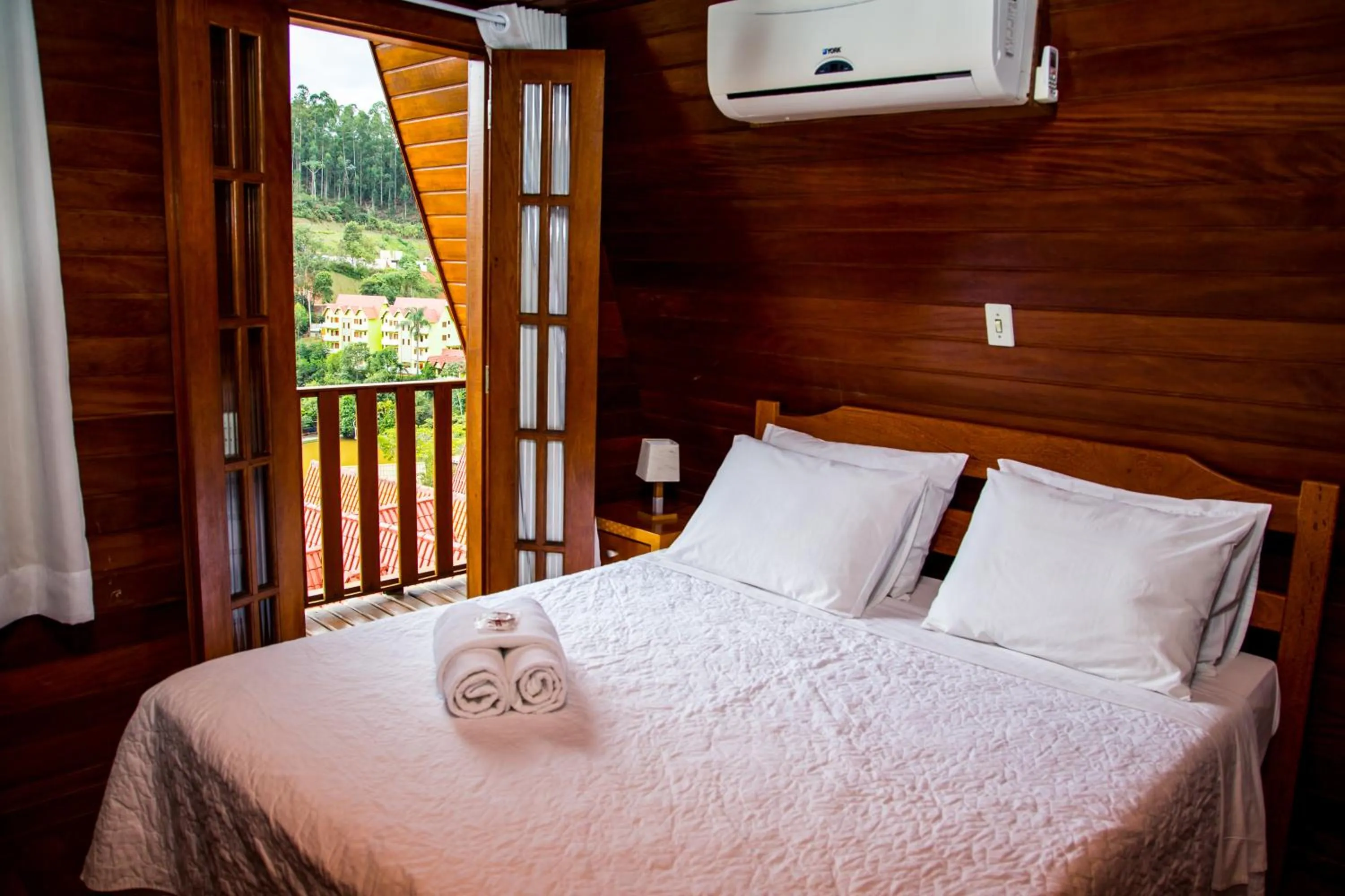 Bed in Hotel Fazenda China Park