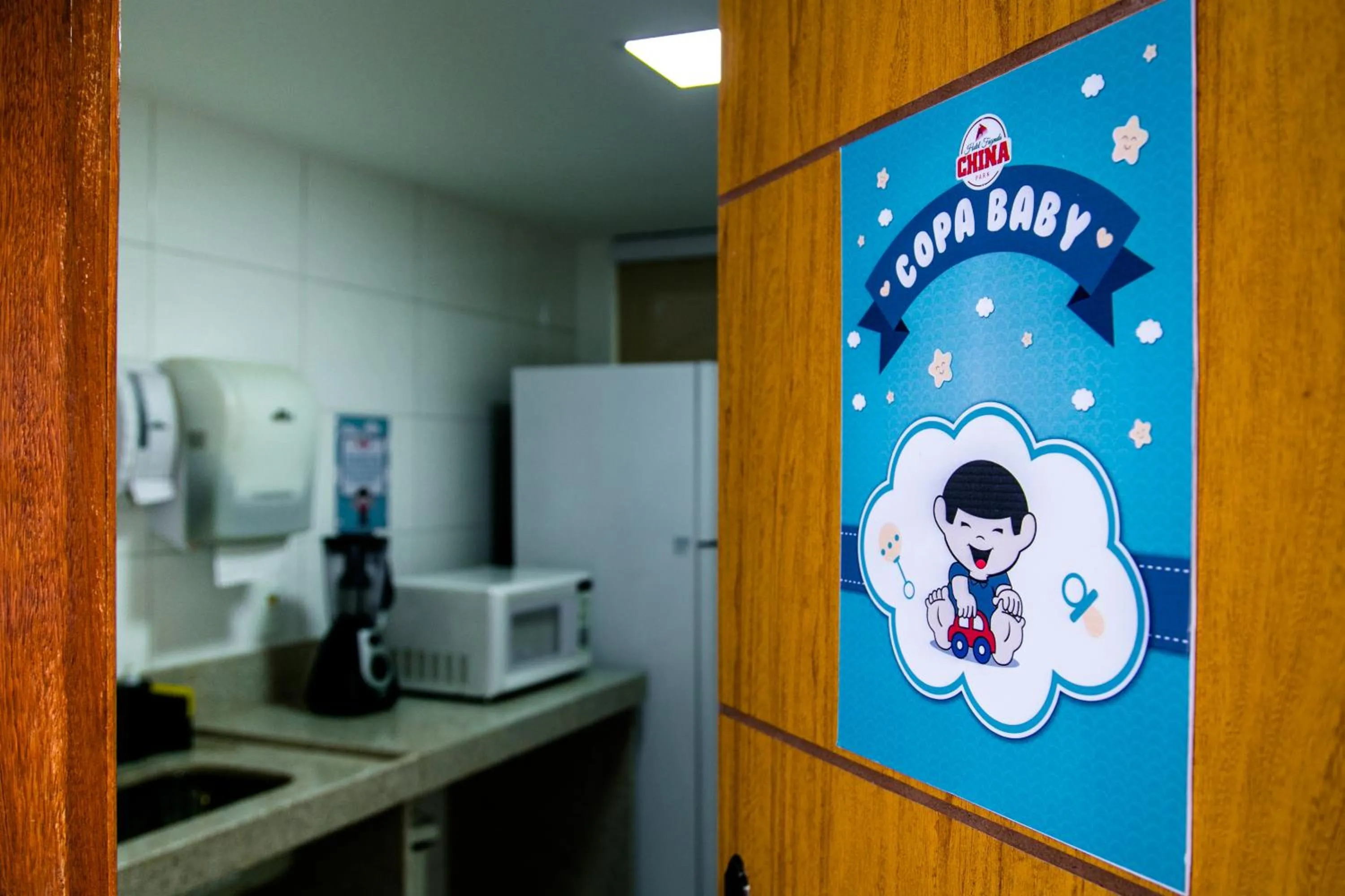 Communal kitchen in Hotel Fazenda China Park