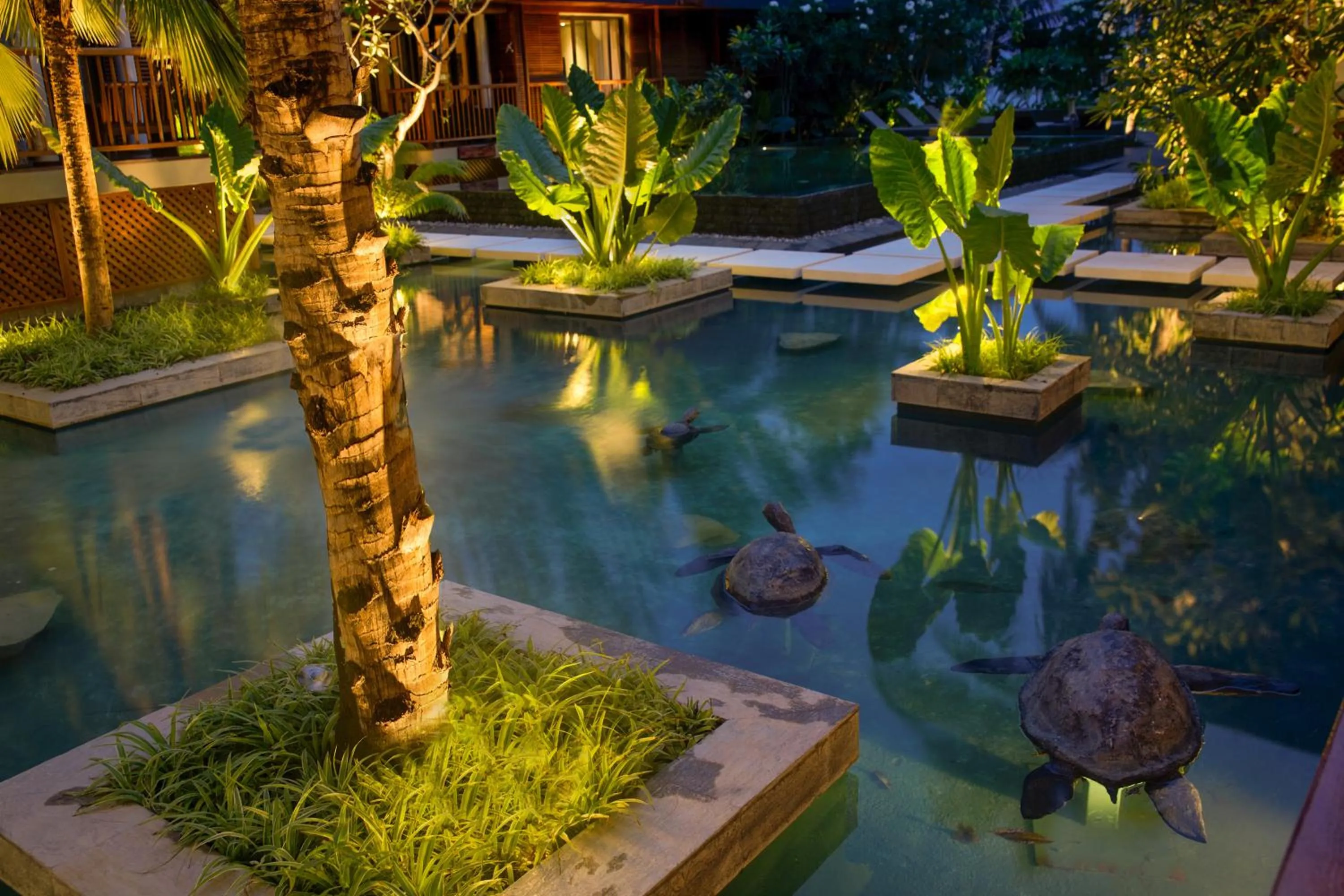 Swimming pool in Dhevatara Beach Hotel