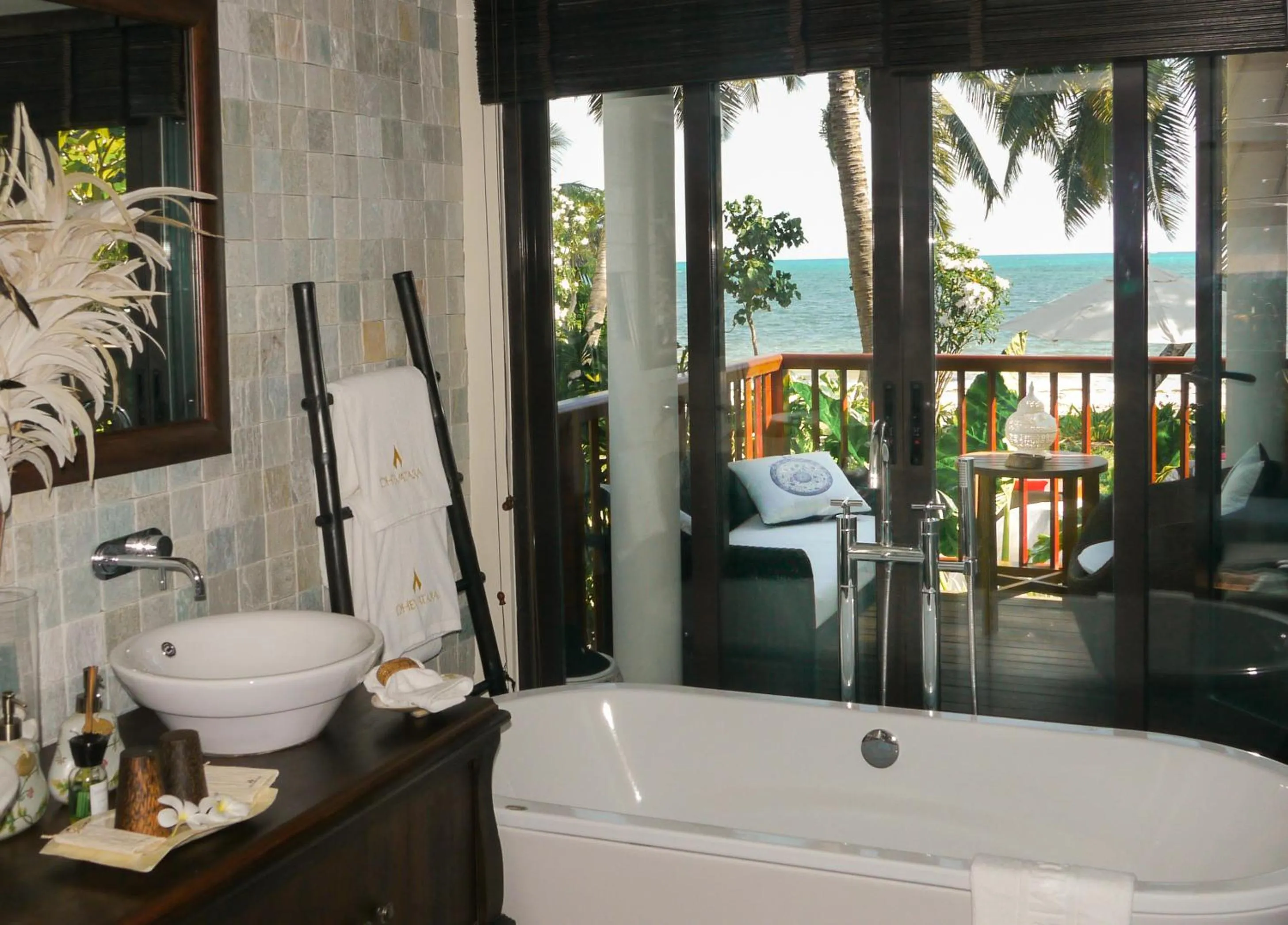 Bathroom in Dhevatara Beach Hotel