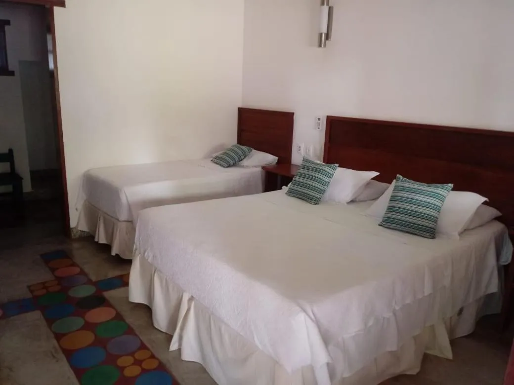 Bed in Pousada Vila do Beco