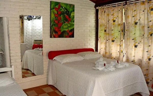 Bed in Pousada 4 Ventos