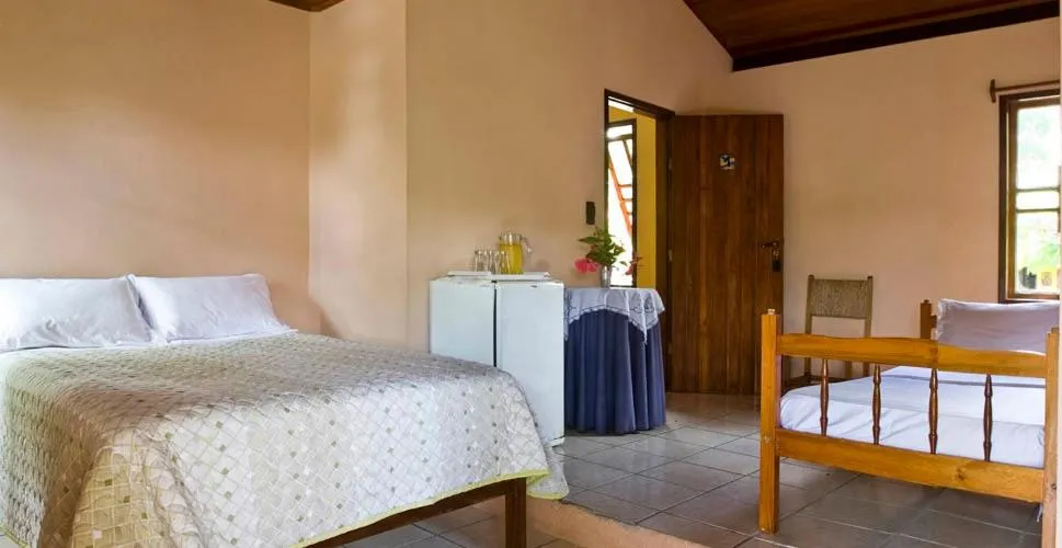 Bed in Pousada 4 Ventos