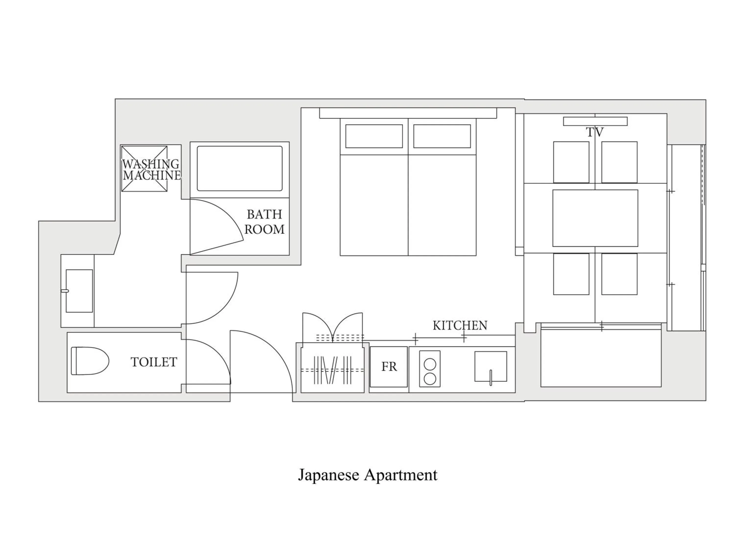 Floor plan in MIMARU Kyoto Shinmachi Sanjo