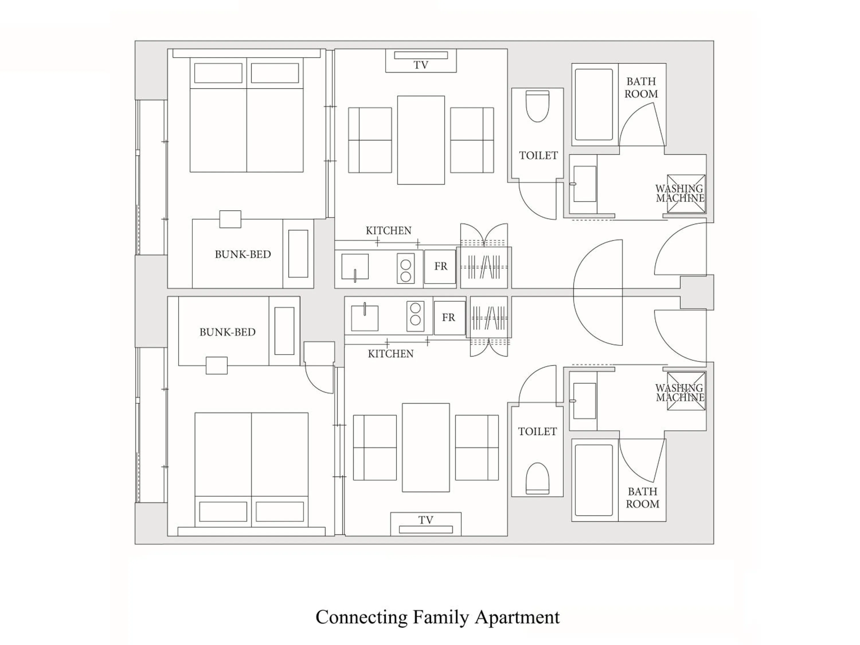 Floor plan in MIMARU Kyoto Shinmachi Sanjo