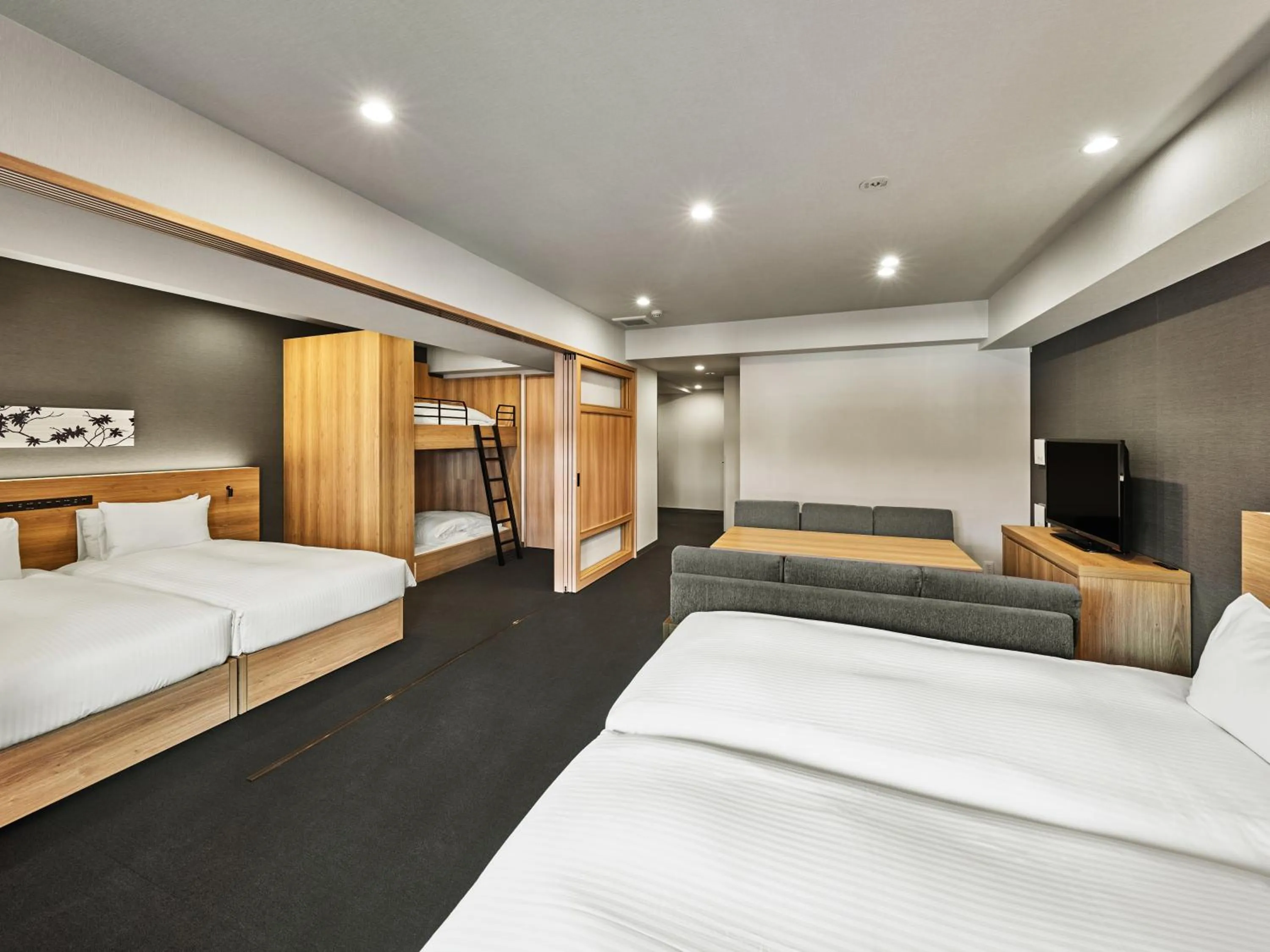 Bed in MIMARU Kyoto Shinmachi Sanjo