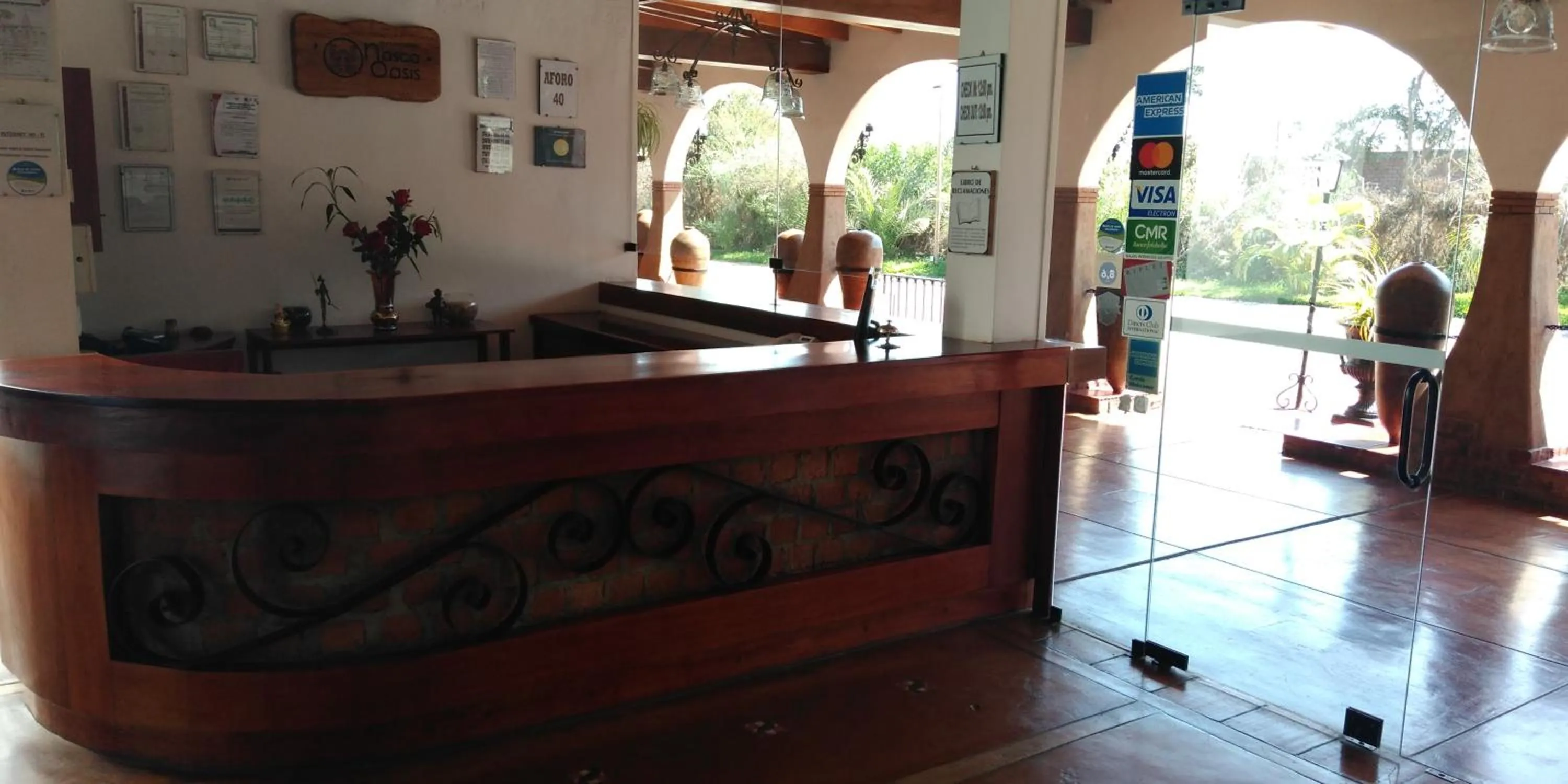 Lobby or reception in Casa Hacienda Nasca Oasis