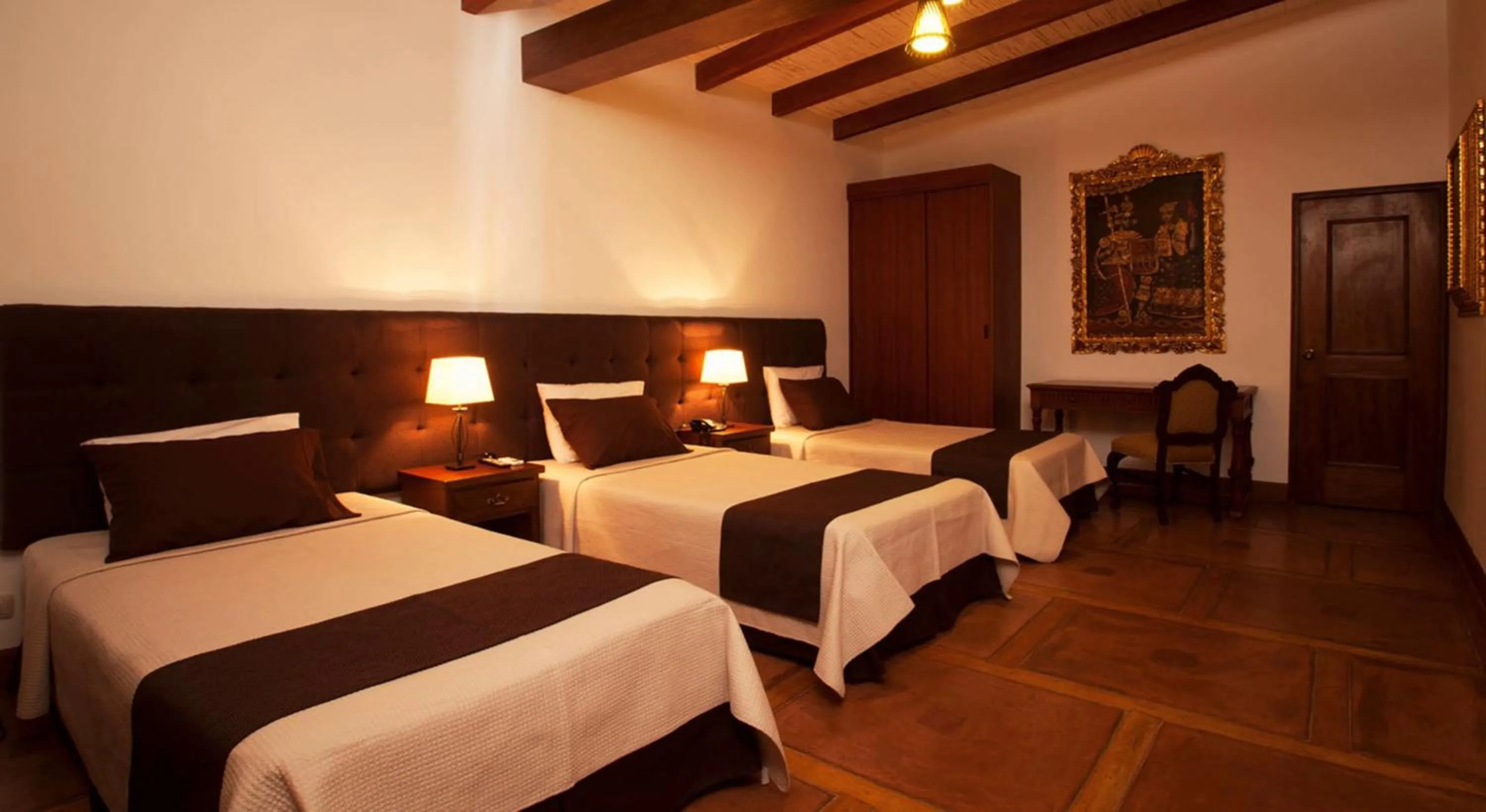 Bed in Casa Hacienda Nasca Oasis