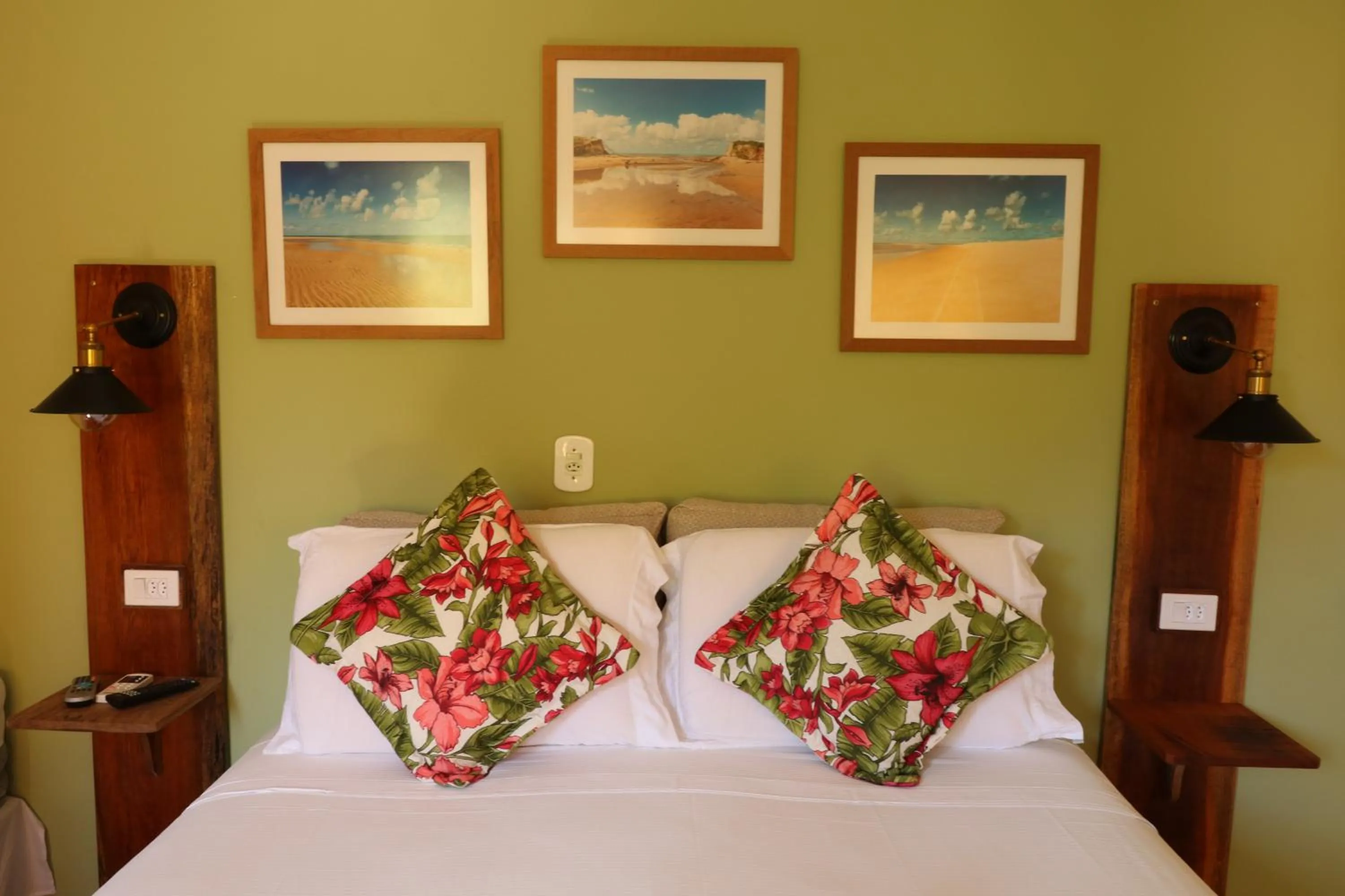 Bed in Pousada Catamara