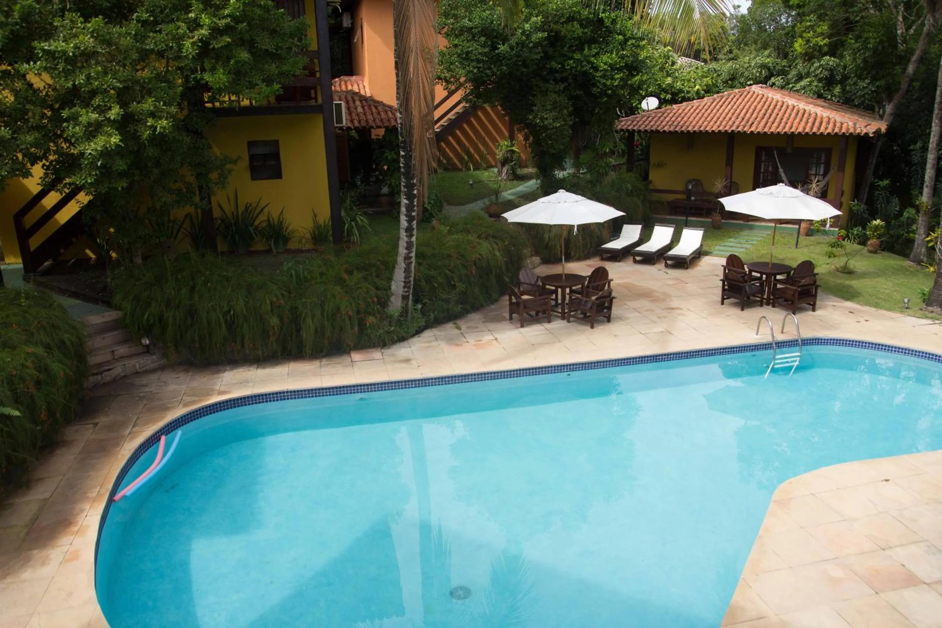 Pool view in Pousada Catamara