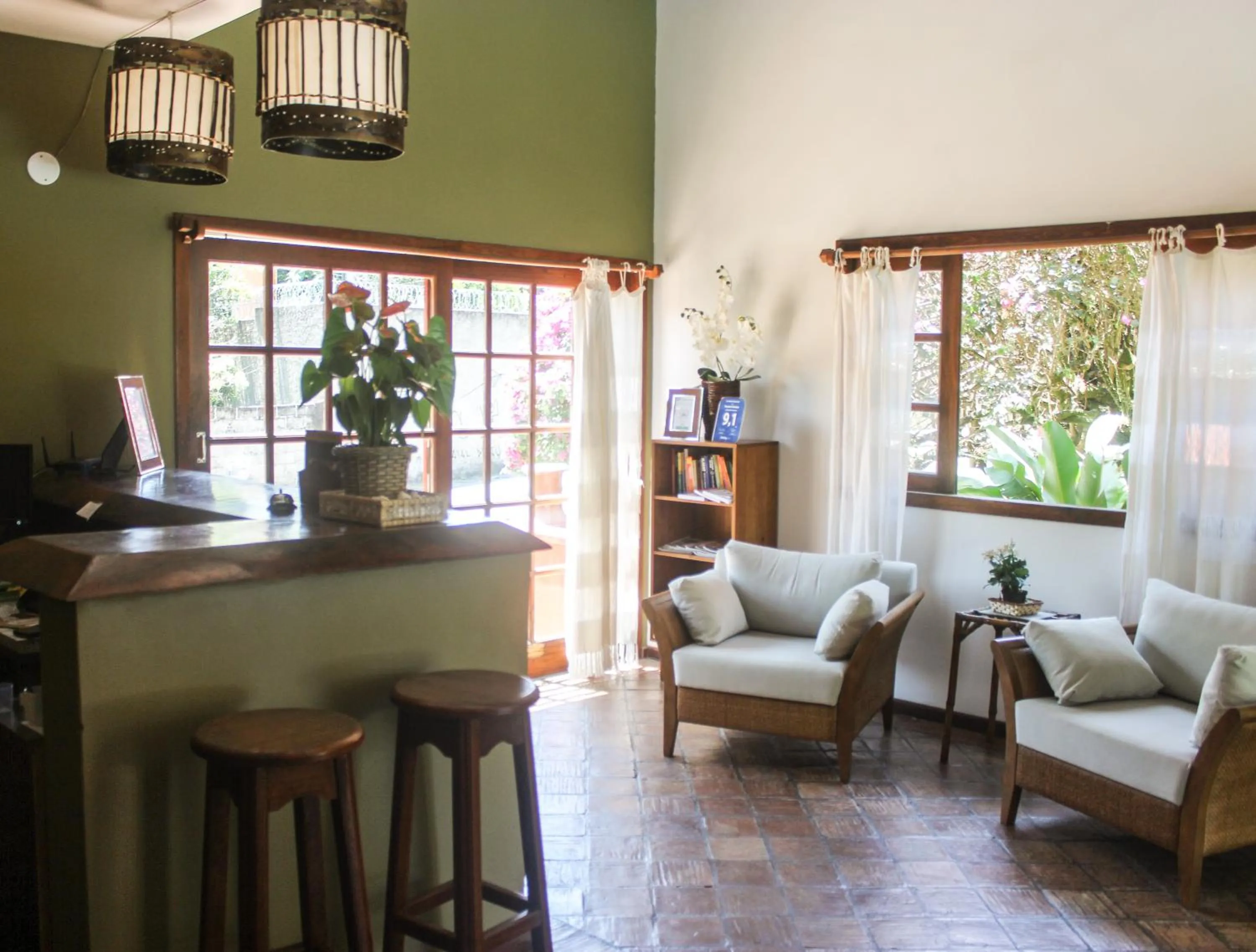 Lobby or reception in Pousada Catamara