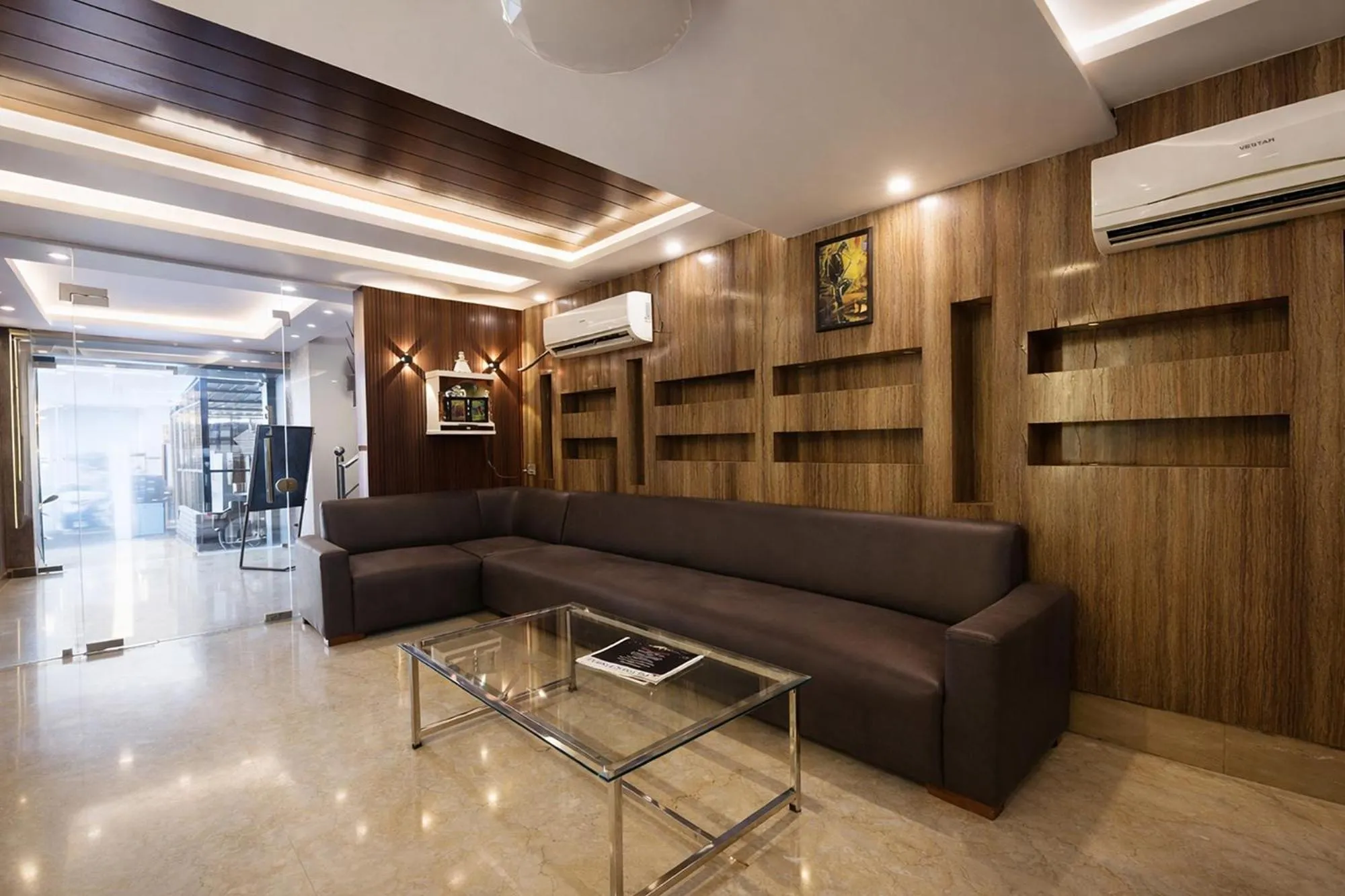 Lobby or reception in FabHotel Crown Residency