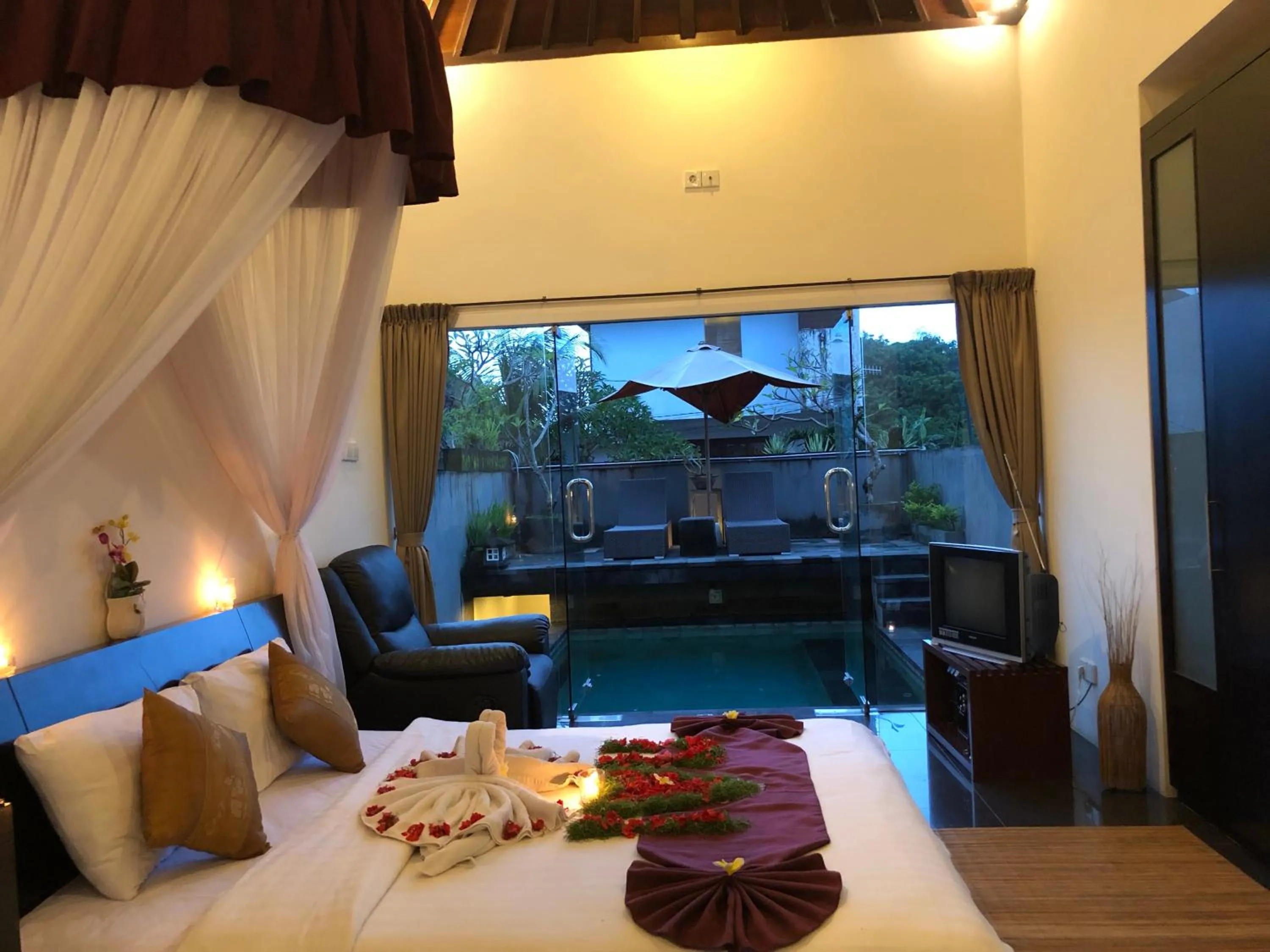 Bed in Bali Elephants Boutique Villa