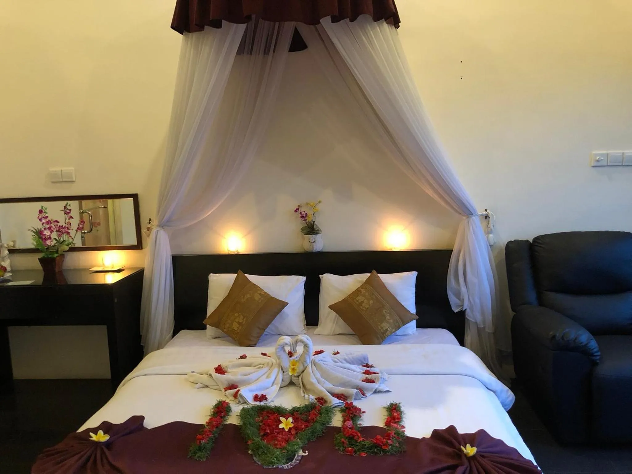 Bed in Bali Elephants Boutique Villa